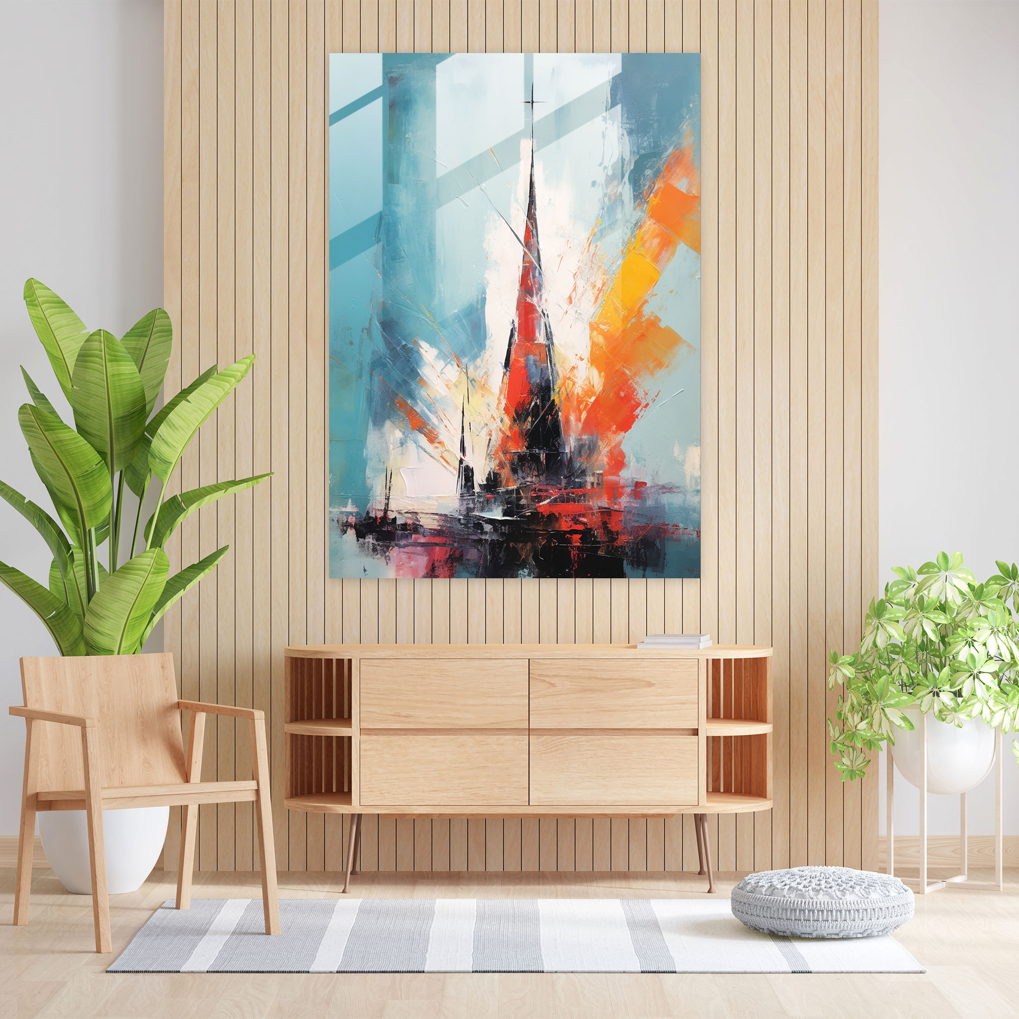 Church Spire Glass Wall Art - Church, Church Spire, Church, Aspiration