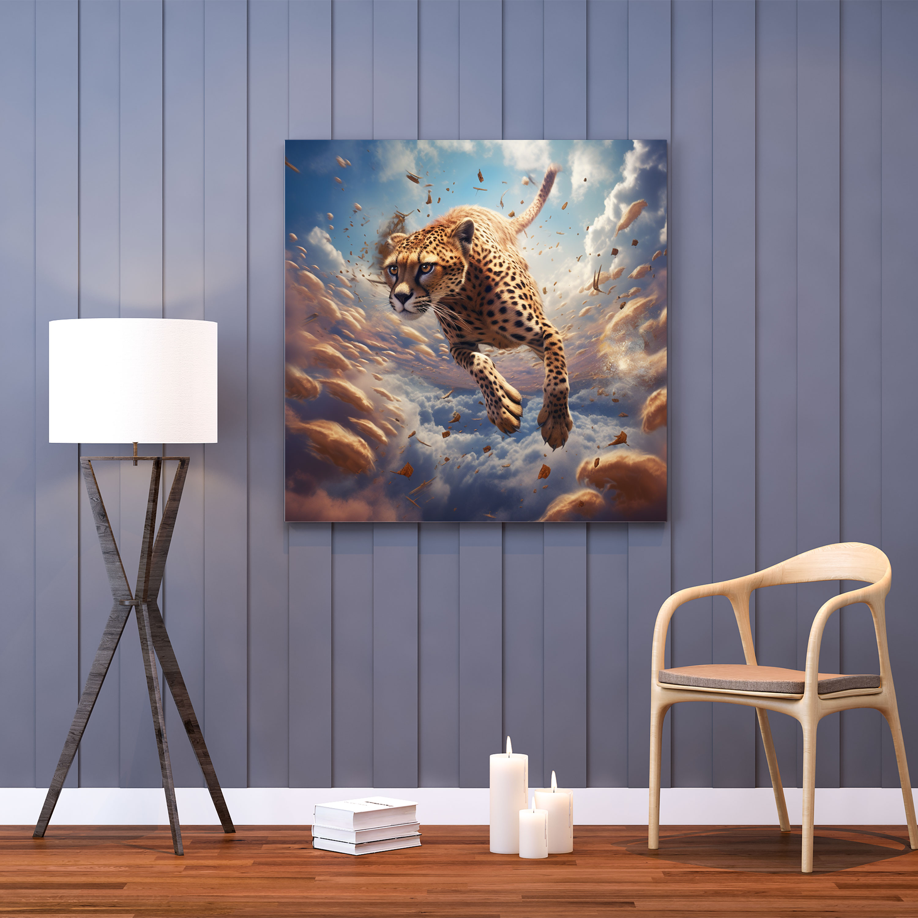 Cheetah Canvas Print - Surrealistic Wall Art - Cheetah, Cheetah, Wall Decoration, Canvas