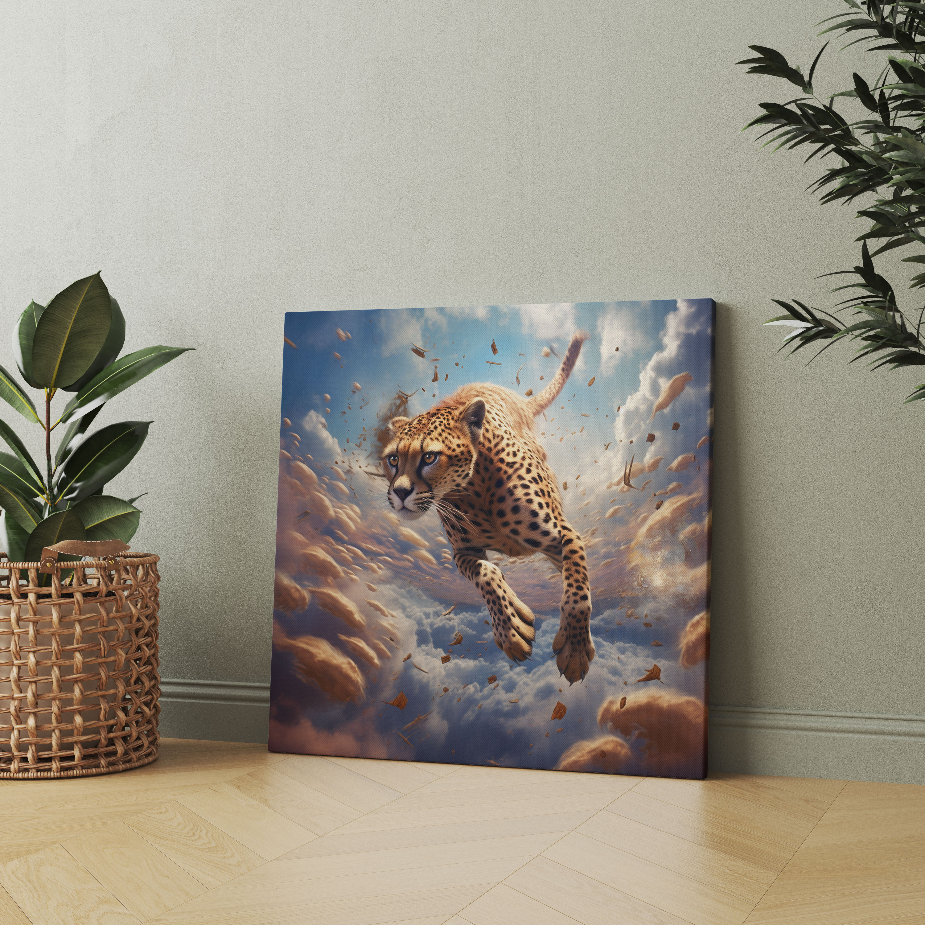 Cheetah Canvas Print - Surrealistic Wall Art - Cheetah, Cheetah, Wall Decoration, Canvas