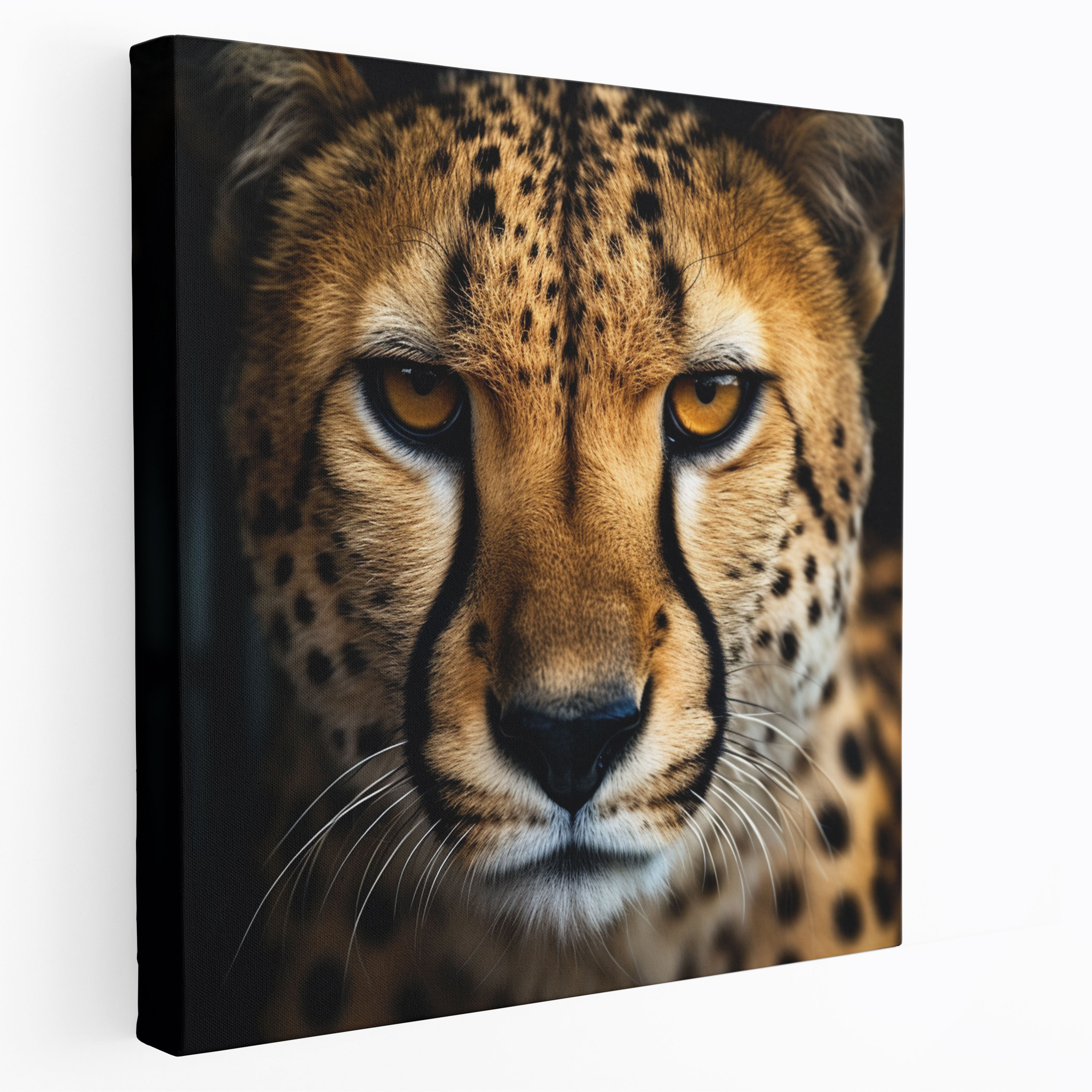 Cheetah Wall Art - Intense Cheetah Canvas Print - Cheetah, Fierce Gaze, Home Decoration, Canvas