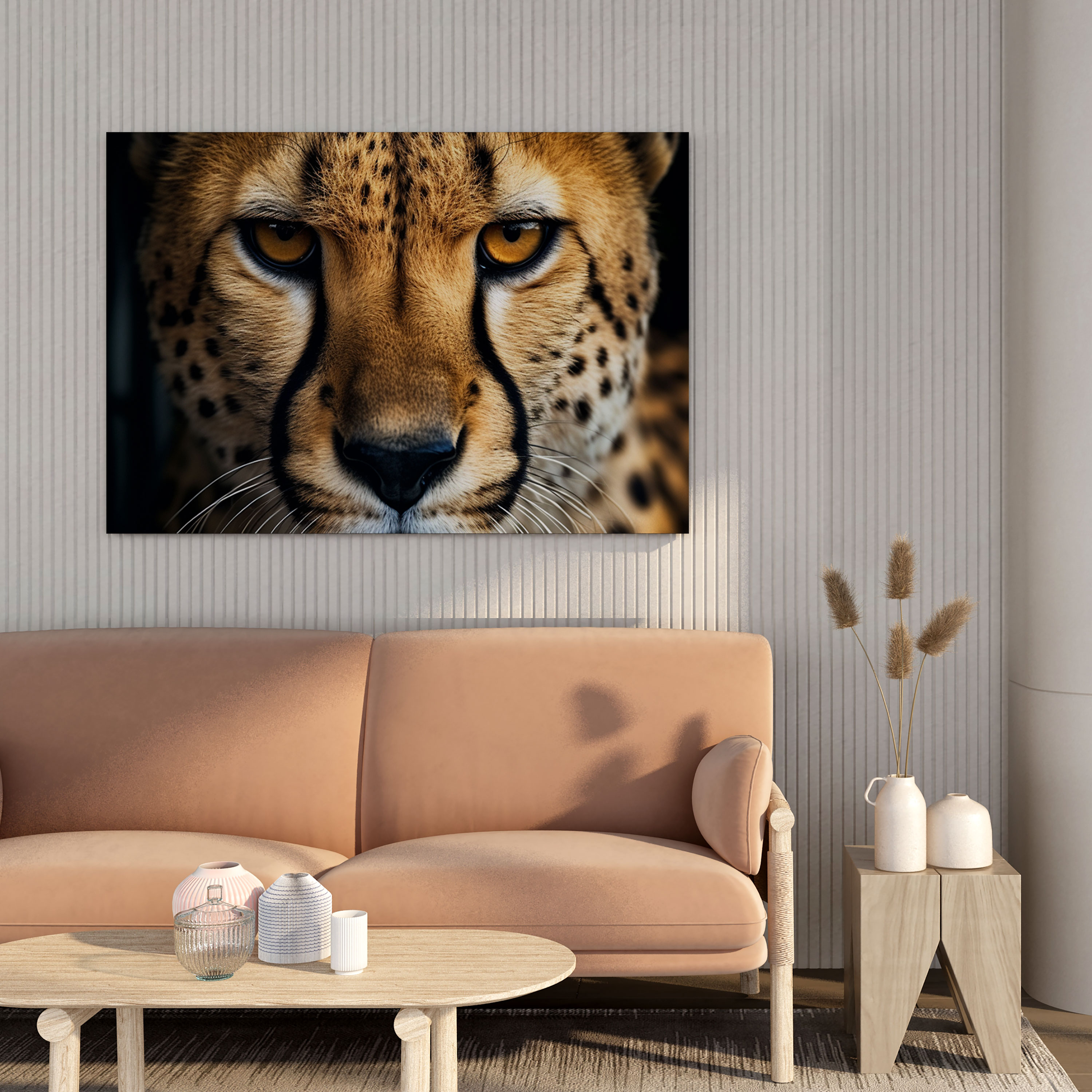 Cheetah Wall Art - Intense Cheetah Canvas Print - Cheetah, Fierce Gaze, Home Decoration, Canvas