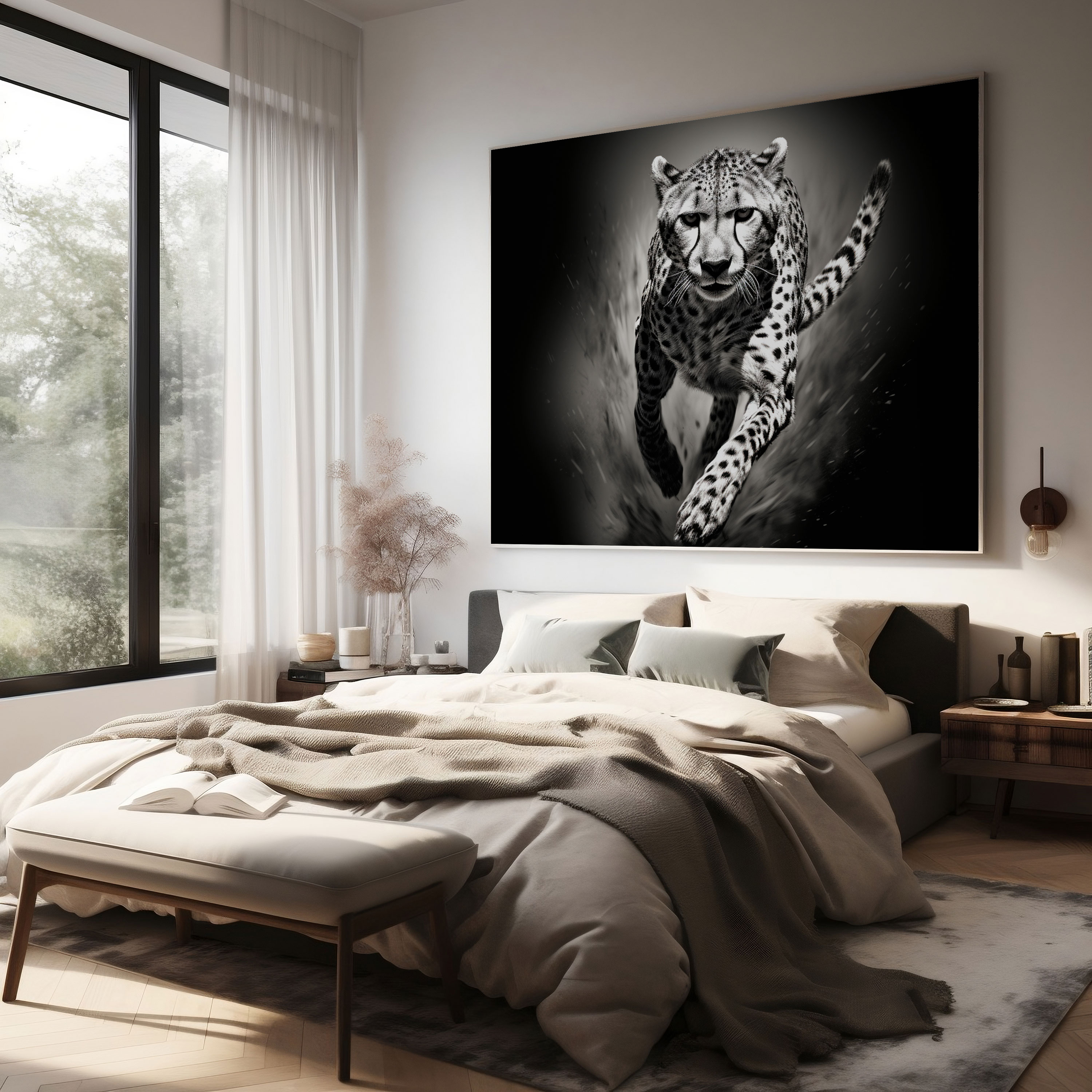 Cheetah Canvas Print - Graceful Cheetah Wall Art - Cheetah, Canvas Wall Art, Home Decoration, Canvas Print