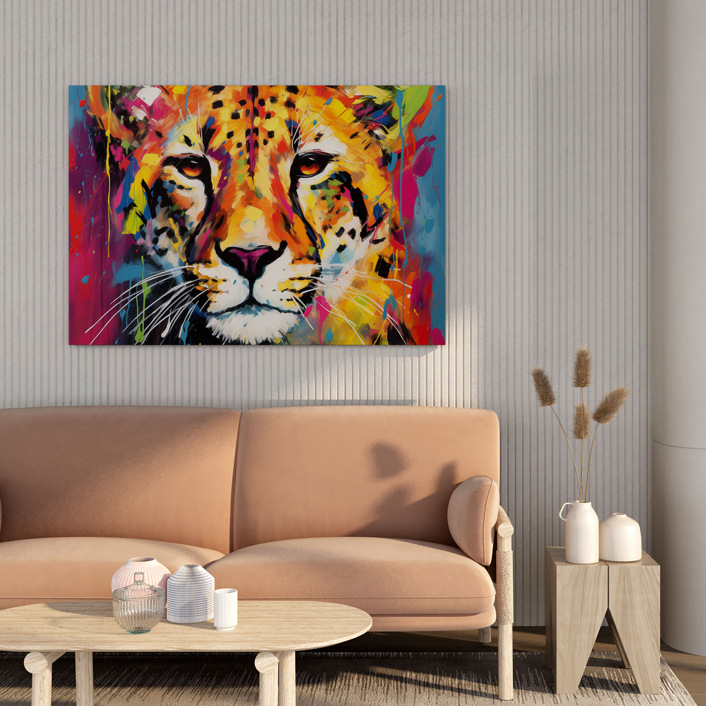 Cheetah Canvas Print - Abstract Cheetah Wall Art - Cheetah, Abstract Cheetah Wall Art, Cheetah Canvas Print, Canvas Wall Decoration