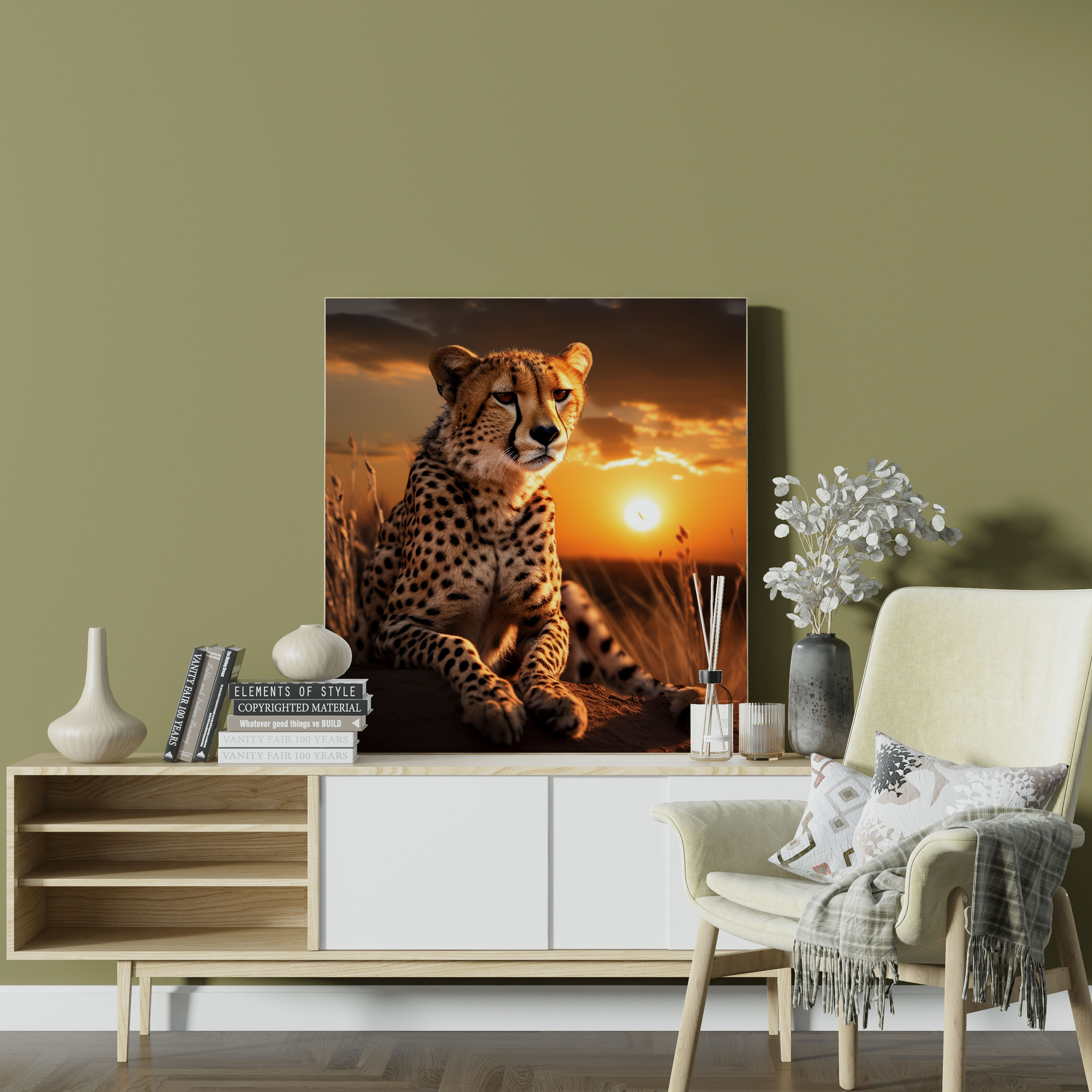 Cheetah Canvas Print - Realistic Cheetah Wall Art - Cheetah, Realistic Cheetah Wall Art, Cheetah Canvas Print, Canvas Wall Art