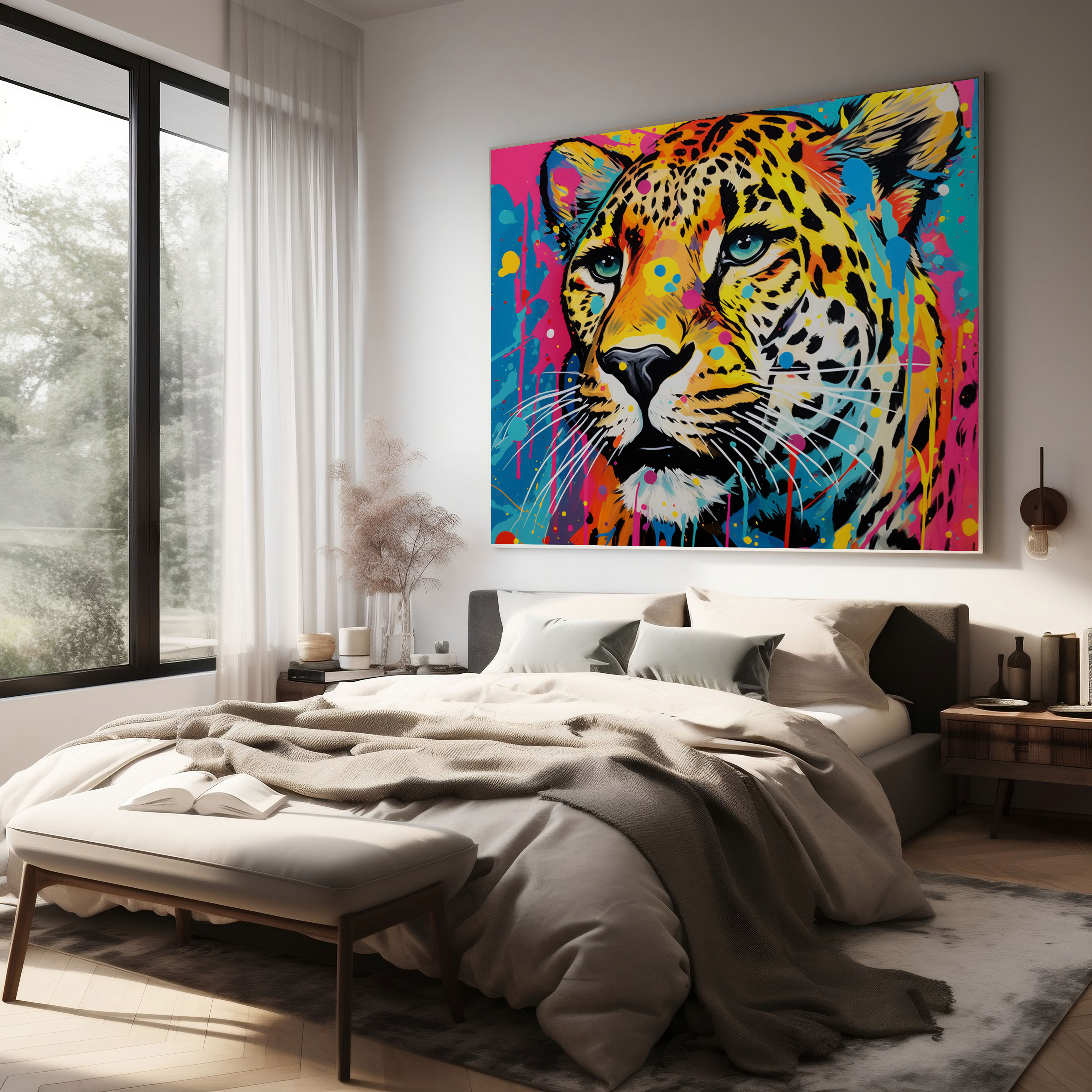 Cheetah Canvas Print - Pop Art Cheetah Wall Art - Cheetah, Canvas Wall Decoration, Canvas, Canvas Wall Art