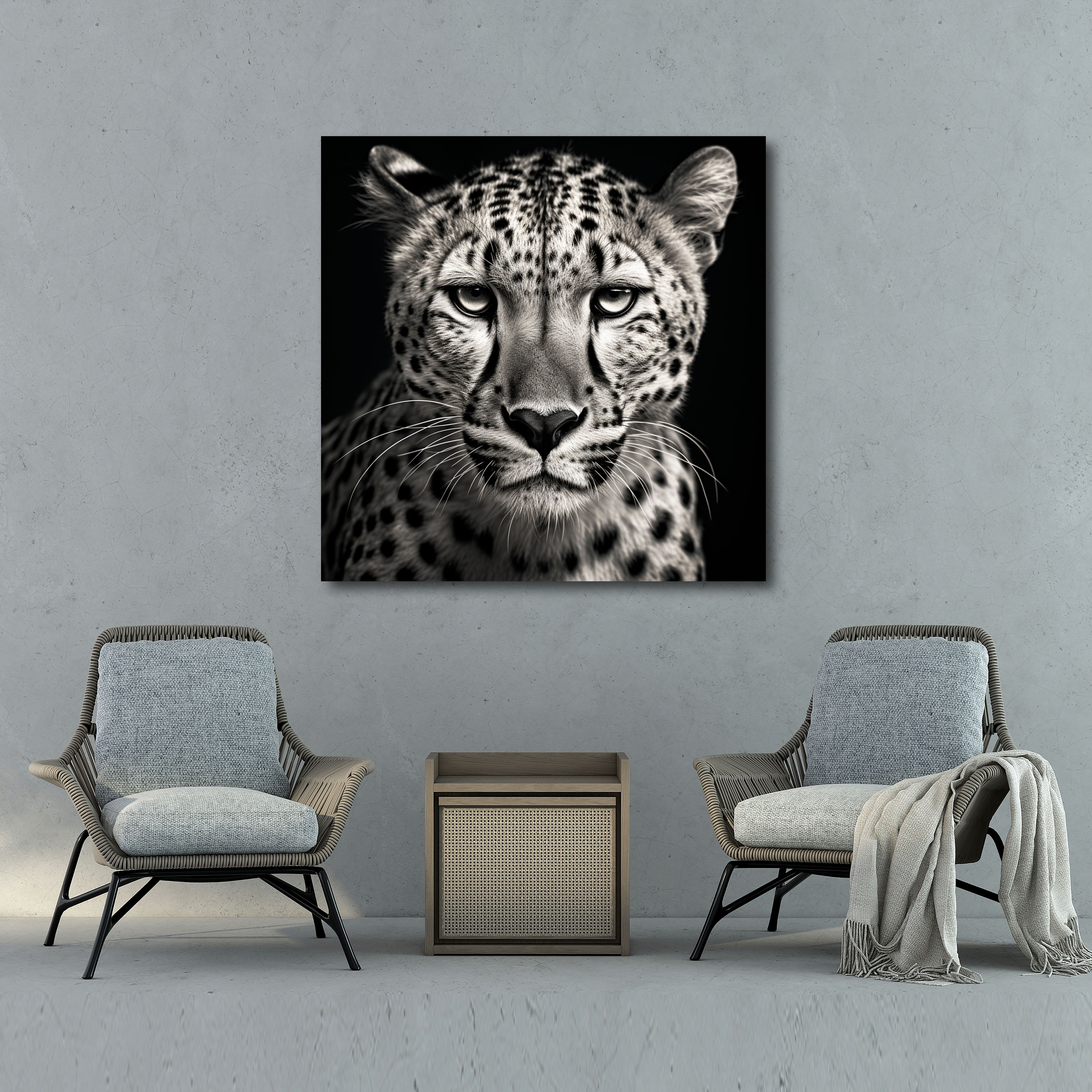 Cheetah Canvas Print - Intense Focus - Cheetah, Wall Art, Cheetah Canvas Print, Cheetah Wall Decoration