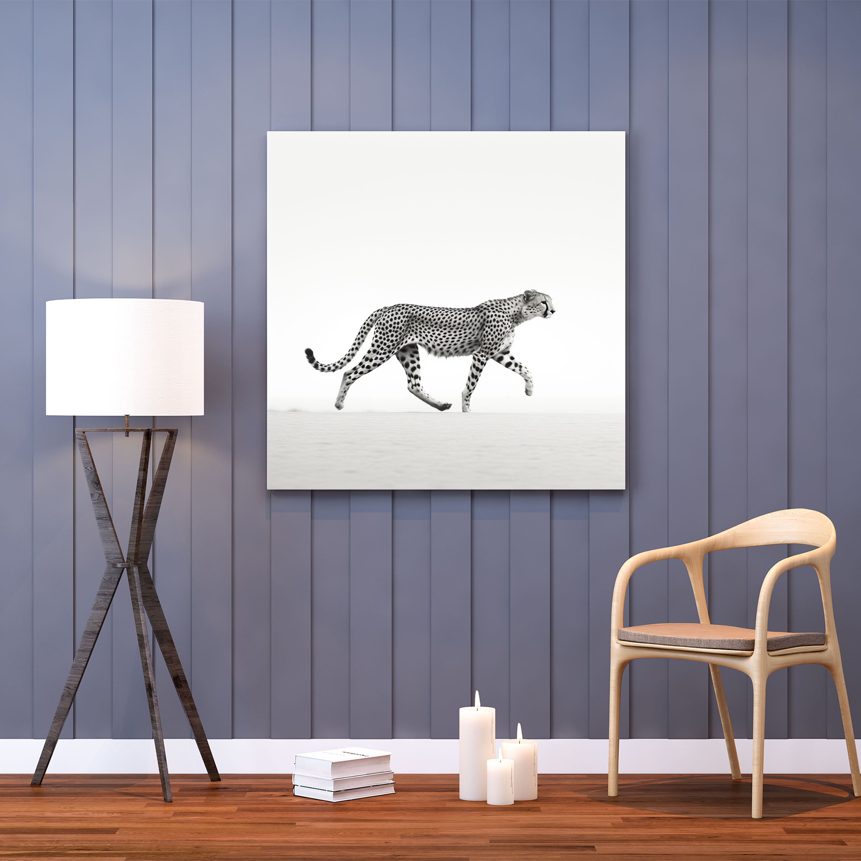 Cheetah Canvas Print - Graceful Movement - Cheetah, Wall Art, Home Decoration, Cheetah Canvas Print