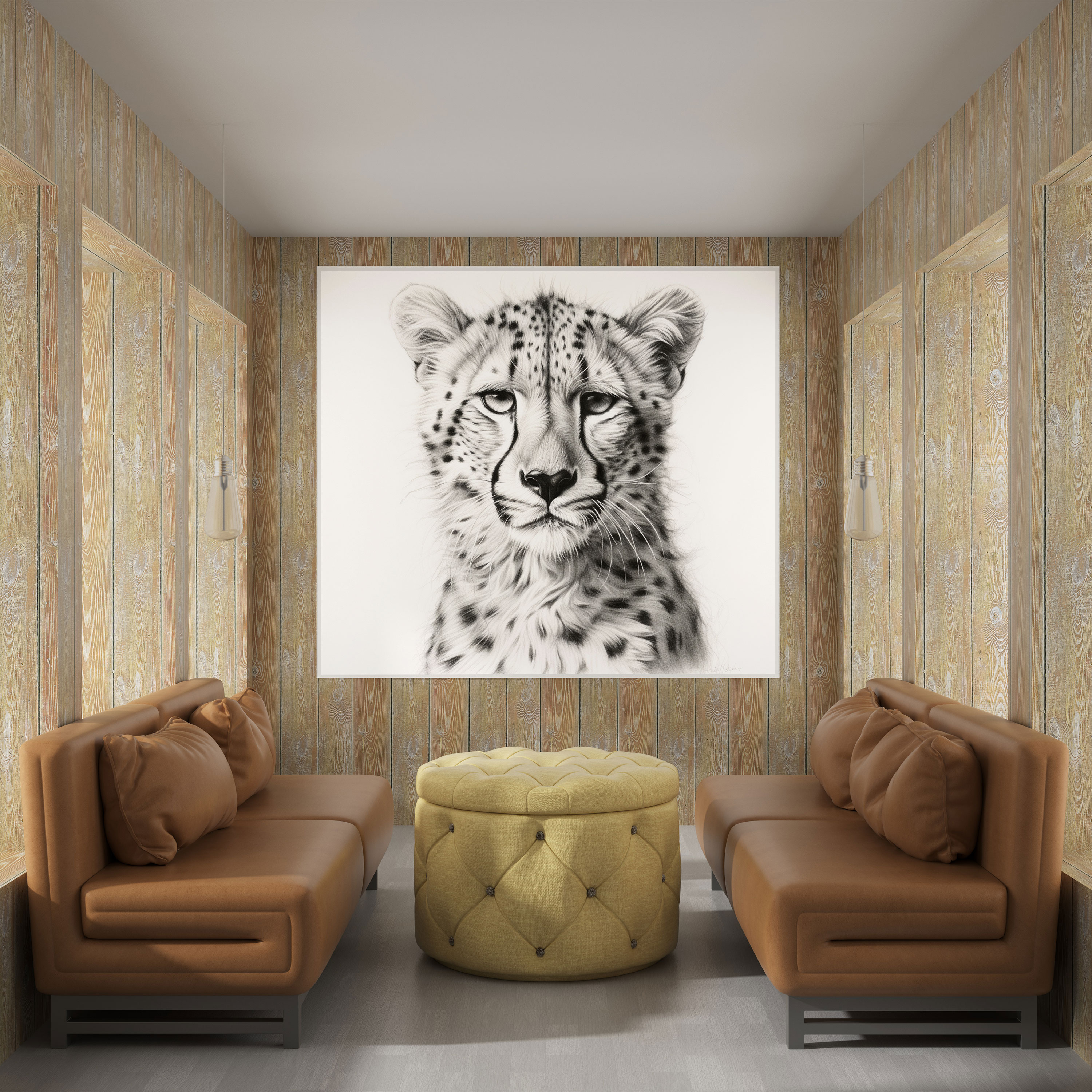 Cheetah Canvas Print - Intricate Details - Cheetah, Cheetah Wall Decoration, Canvas Print, Home Decoration