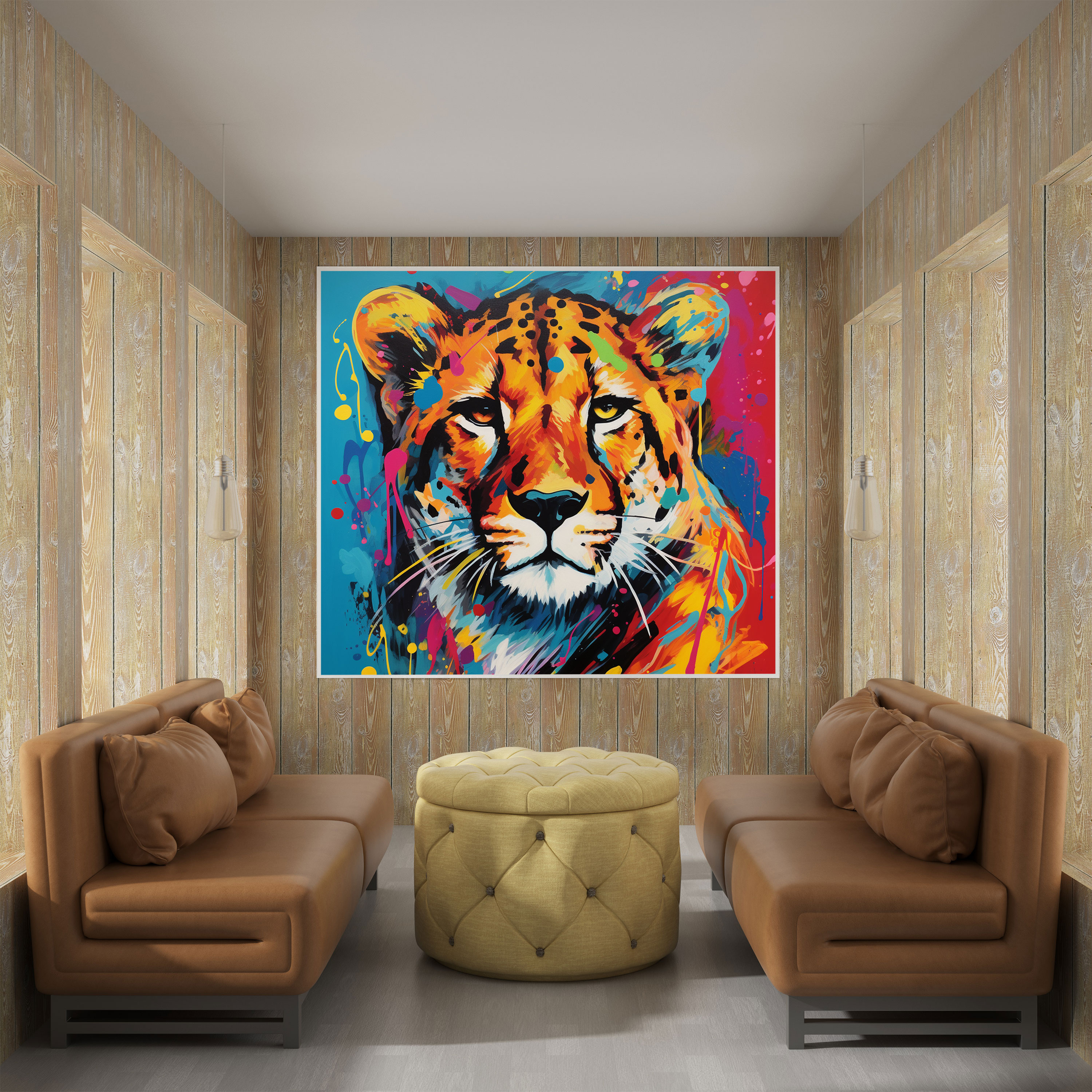 Cheetah Canvas Print - Cheetah, Canvas, Canvas Print, Home Decoration
