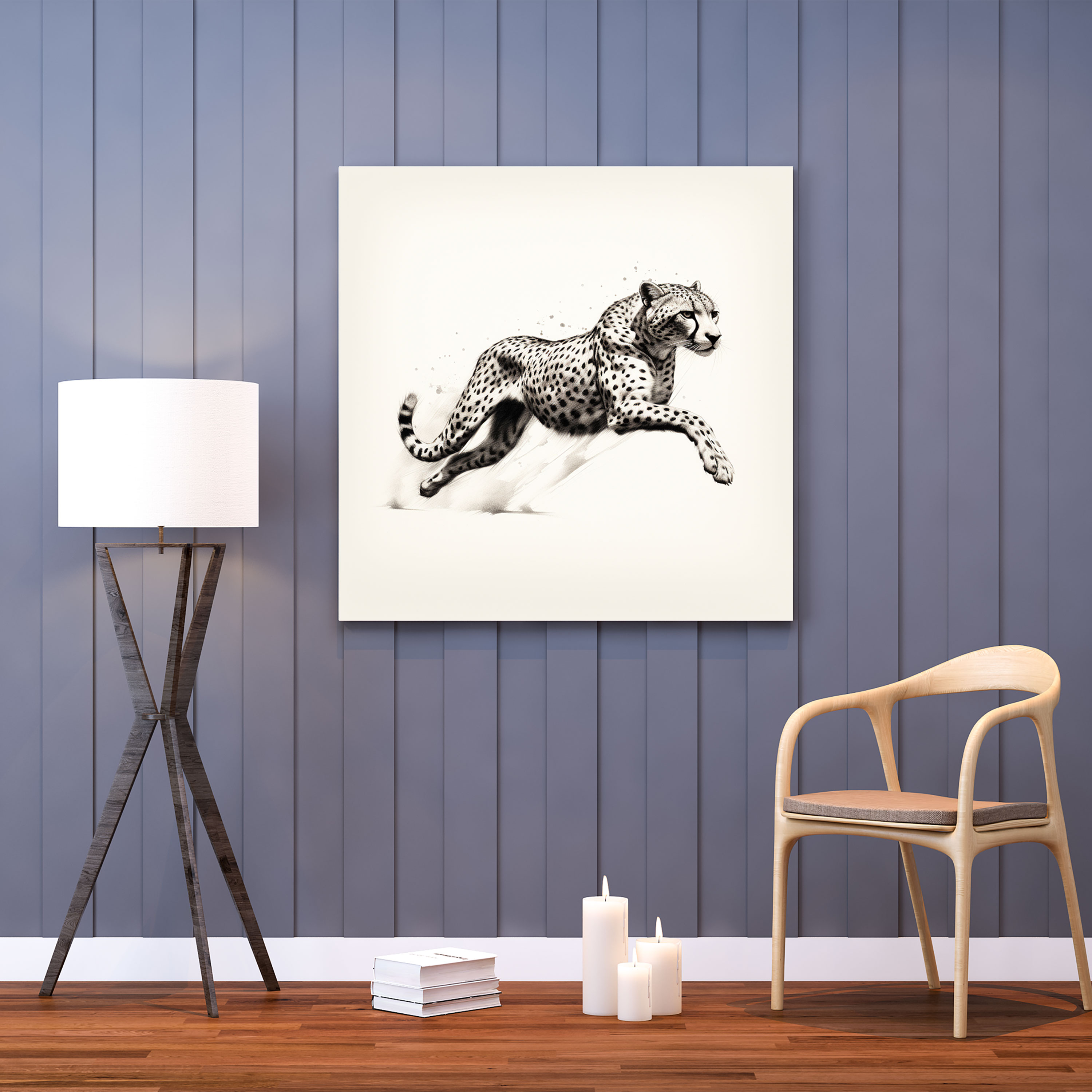 Cheetah Canvas Print - Cheetah, Cheetah, Canvas Wall Art, Wall Decoration