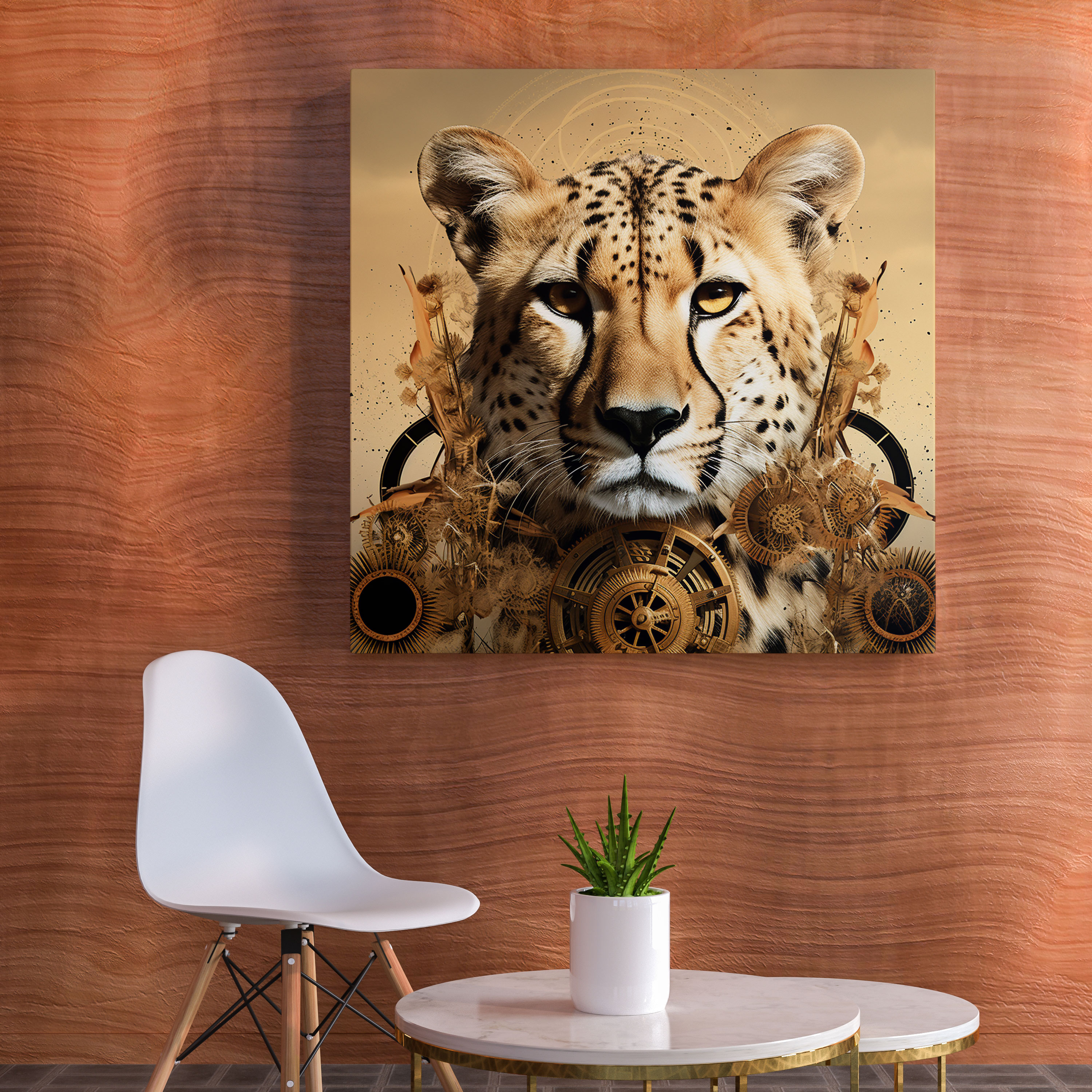 Cheetah Wall Decoration - Cheetah, Wall Art, Canvas, Wall Decoration