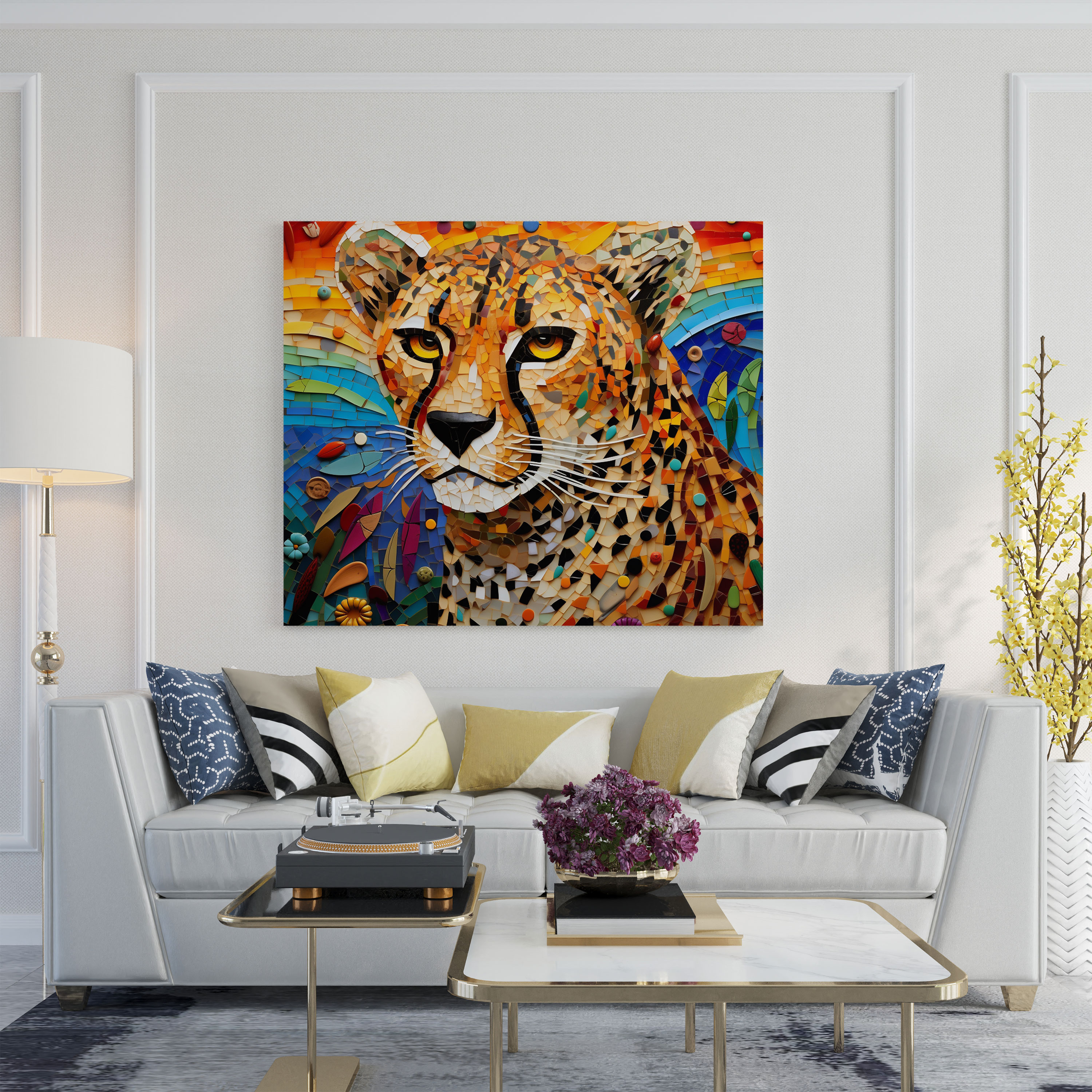 Cheetah Wall Decoration - Cheetah, Wall Decoration, Home Decoration, Wall Art