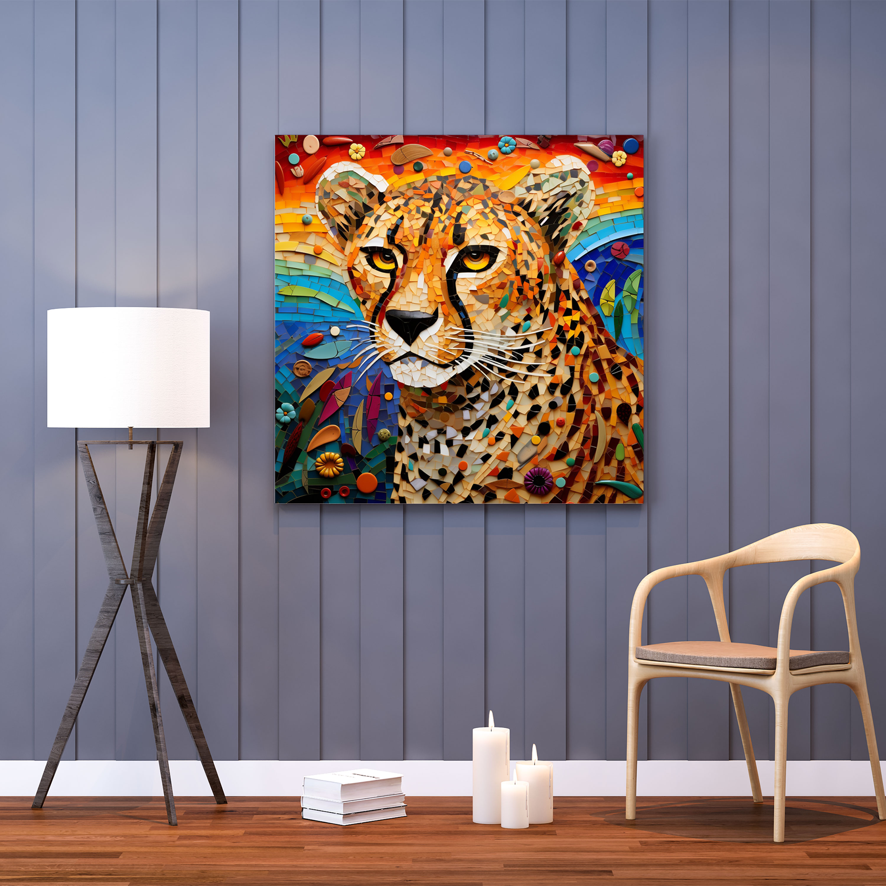 Cheetah Wall Decoration - Cheetah, Wall Decoration, Home Decoration, Wall Art