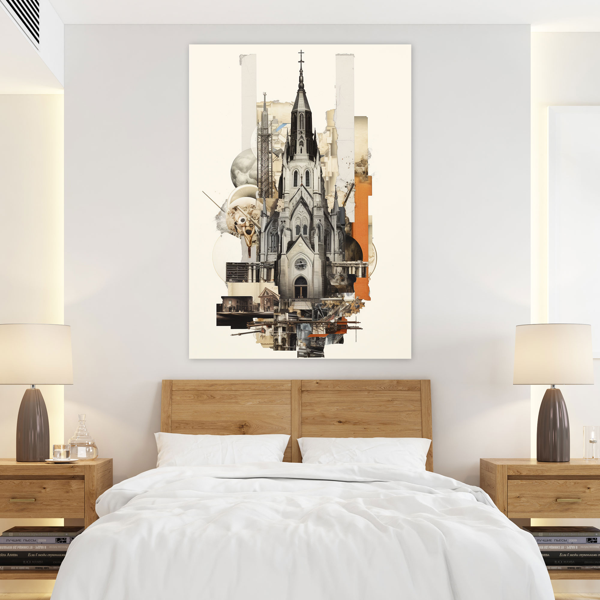 Modern Kilise Kanvas Tablo - Kilise Modern Sanatsal Kanvas Yol