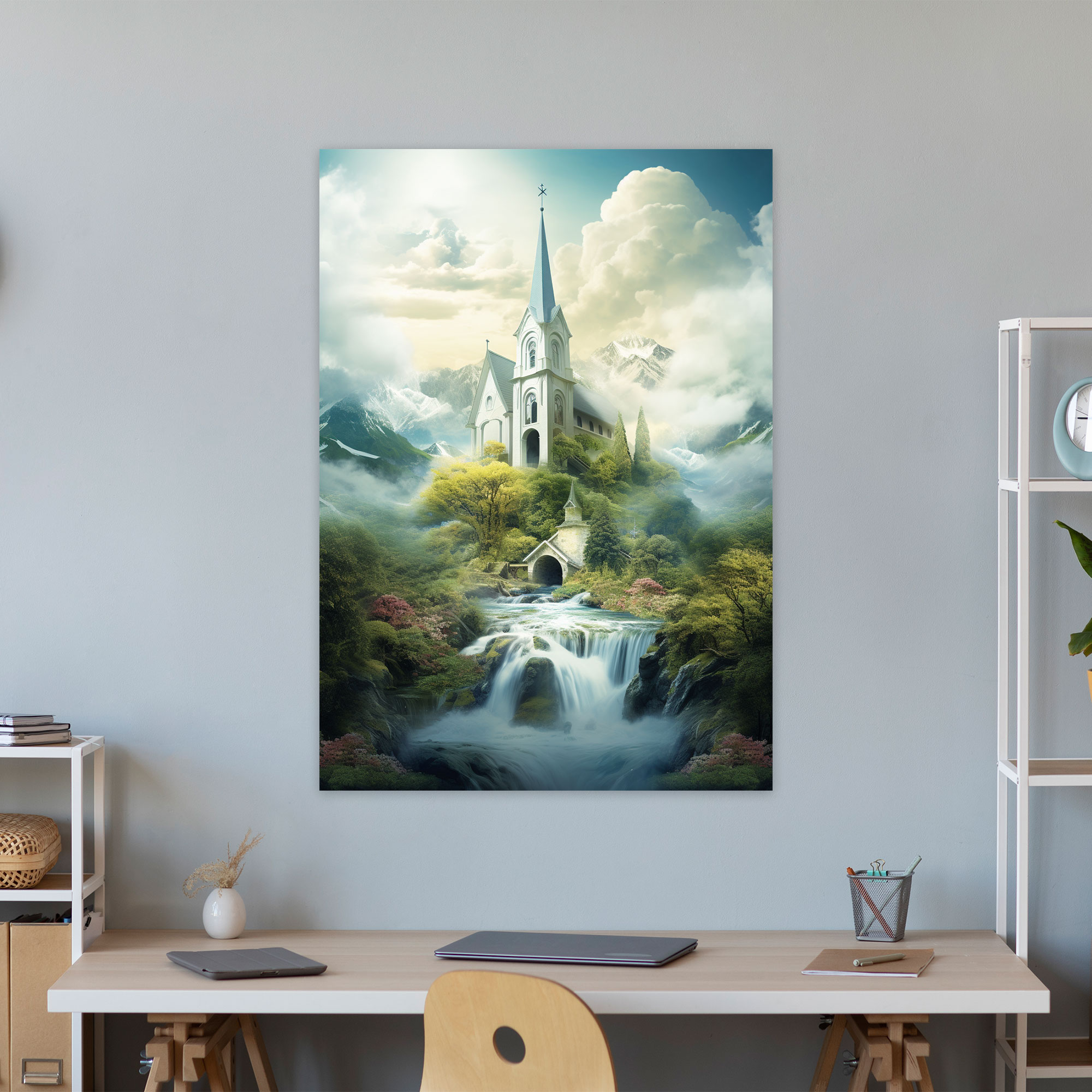 Surreal Church Wall Art - Church, Imaginative Depiction, Wall Art, Church
