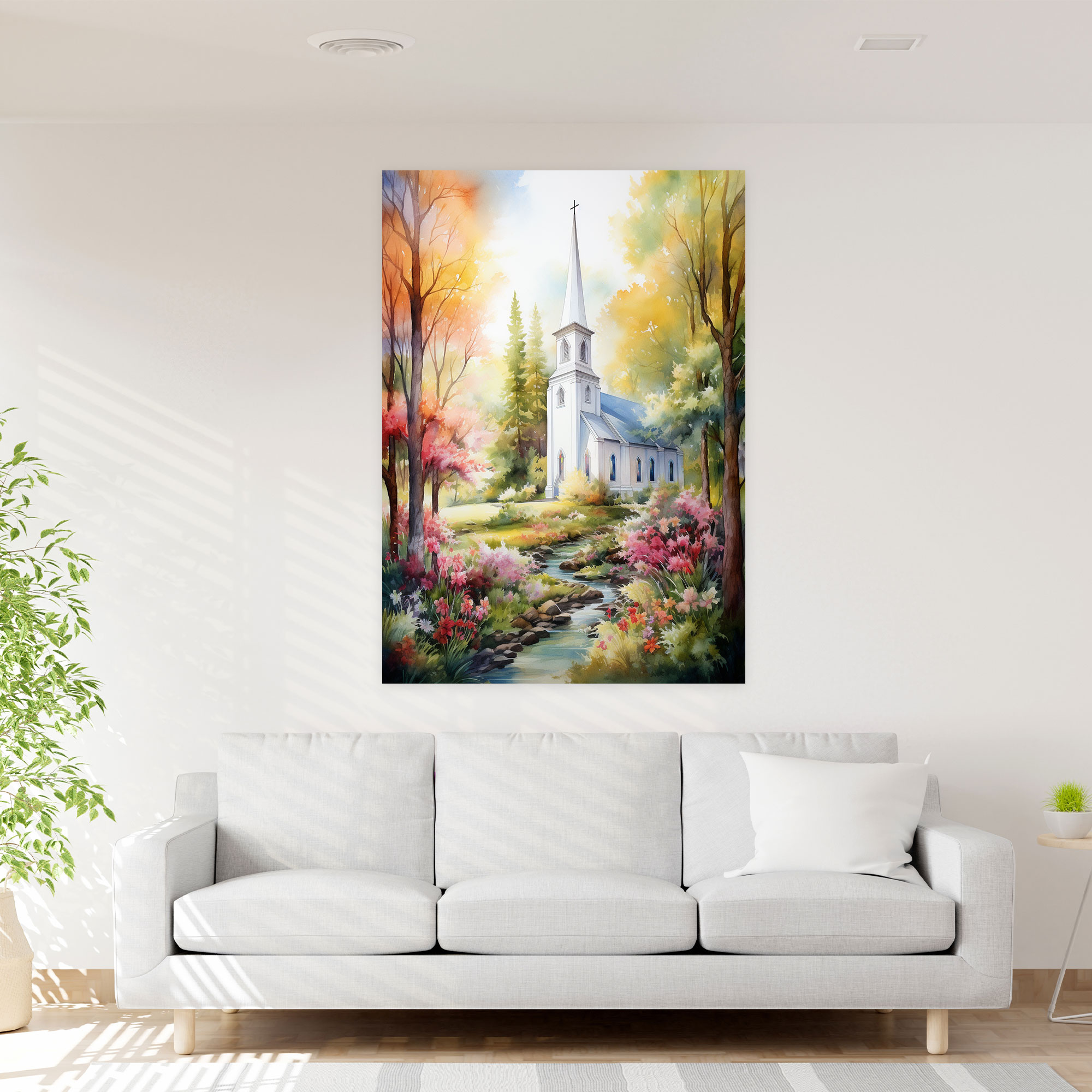 Church Canvas Print - Church, Canvas Wall Art, Wall Art, Canvas