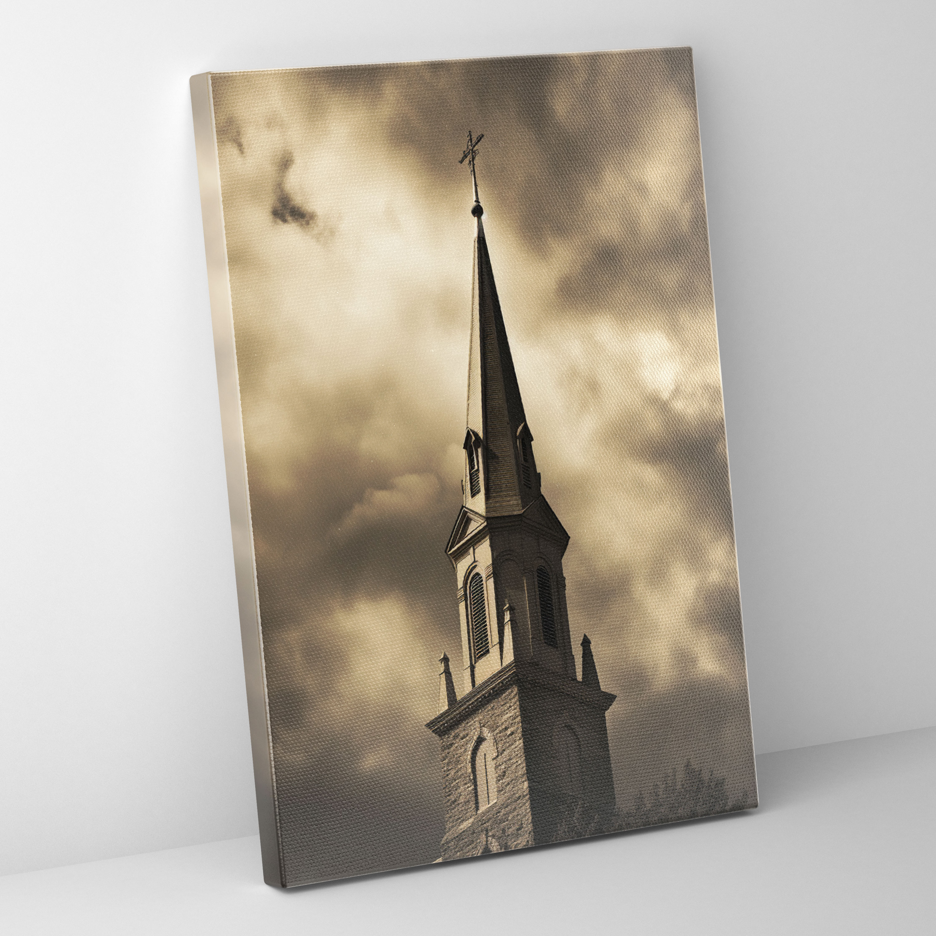 Church Wall Art - Church, Vintage Photograph, Canvas, Church