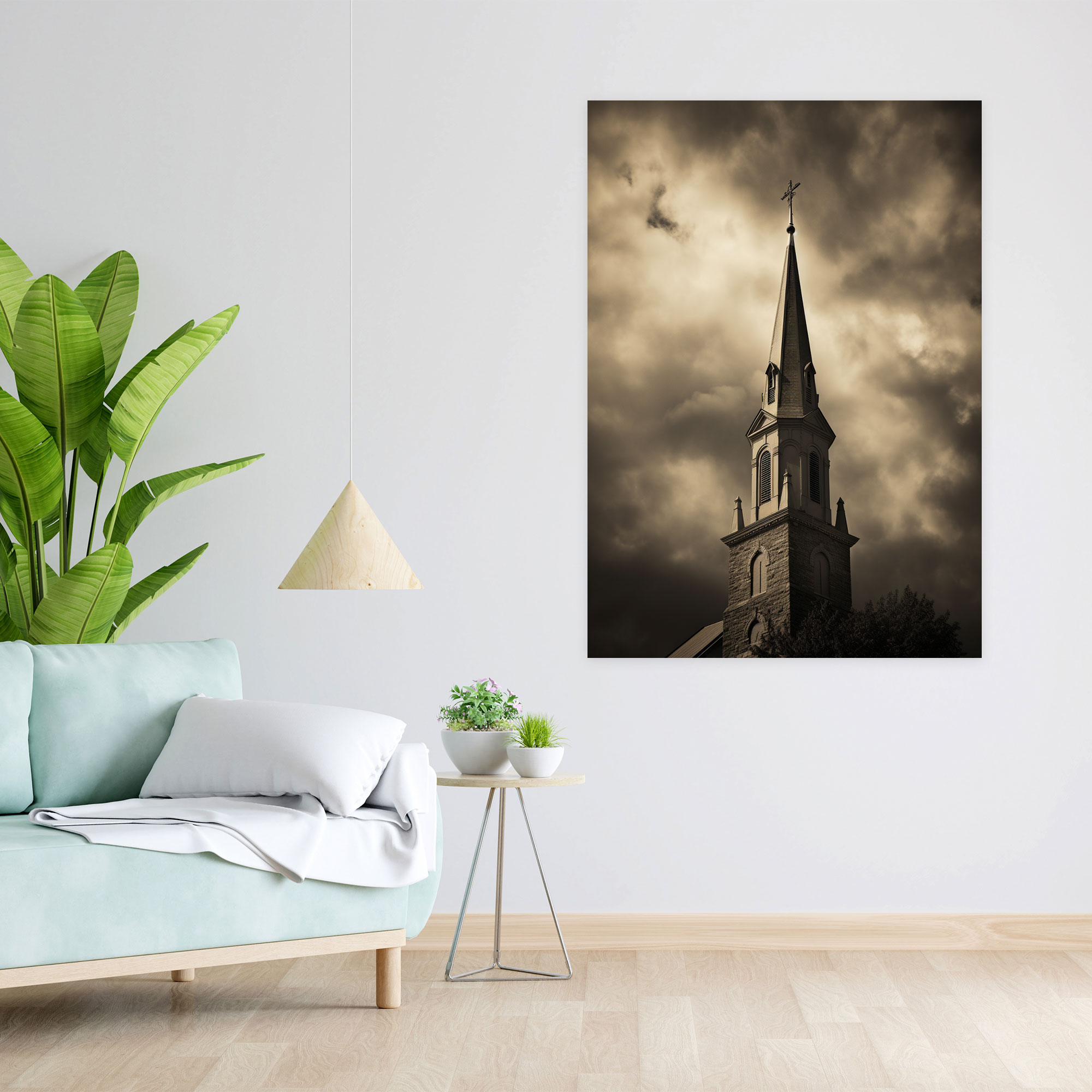 Church Wall Art - Church, Vintage Photograph, Canvas, Church
