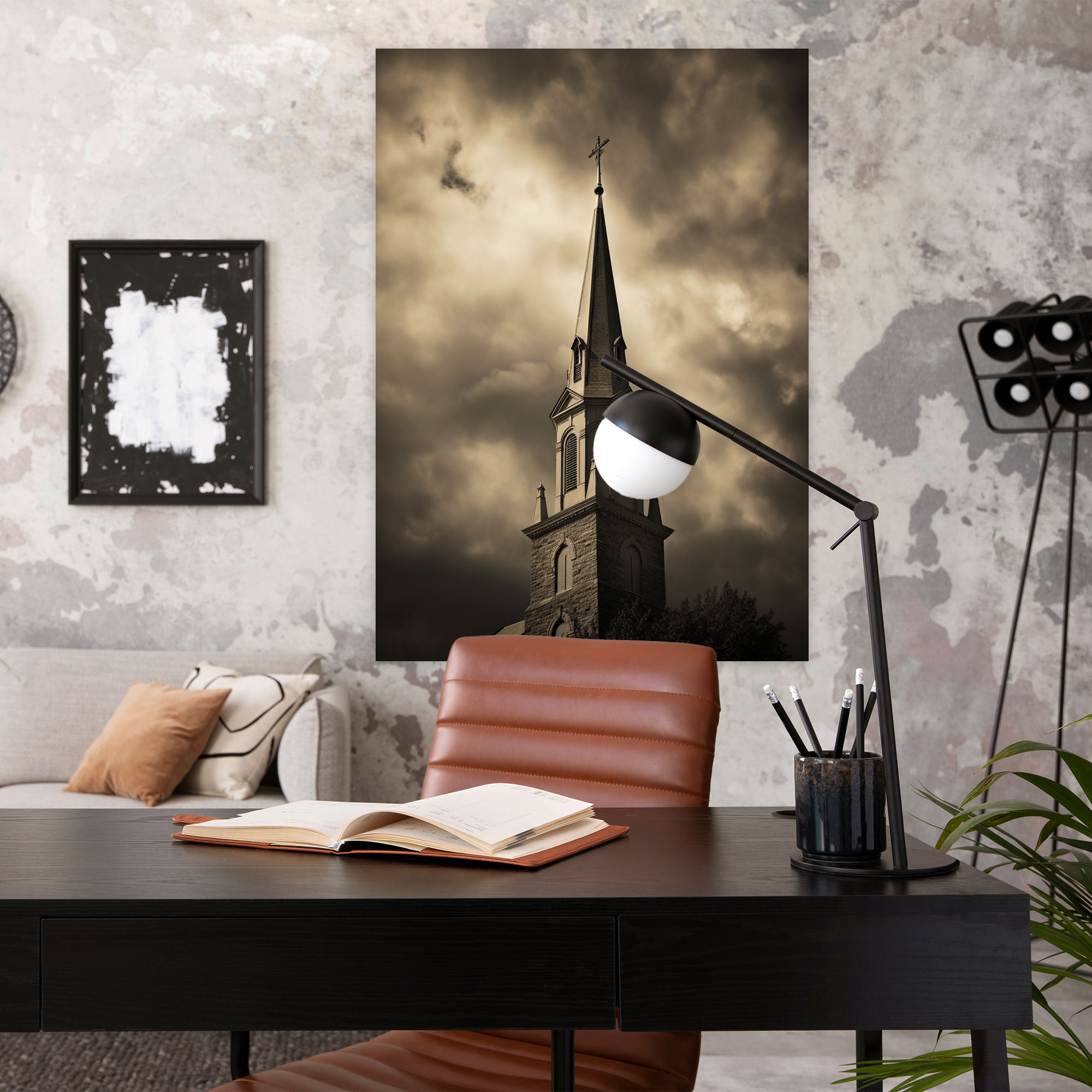 Church Wall Art - Church, Vintage Photograph, Canvas, Church