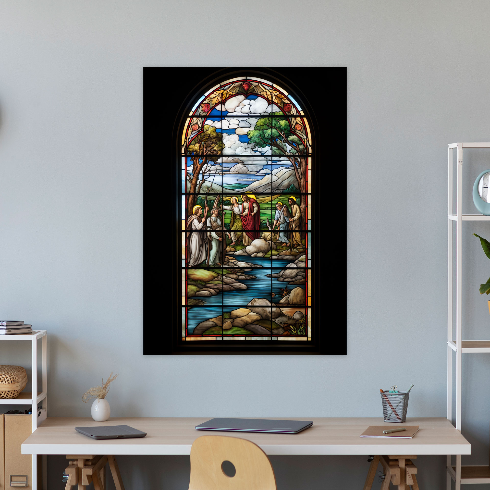 Church Wall Decoration - Church, Biblical Scenes, Wall Decoration, Stained Glass Window