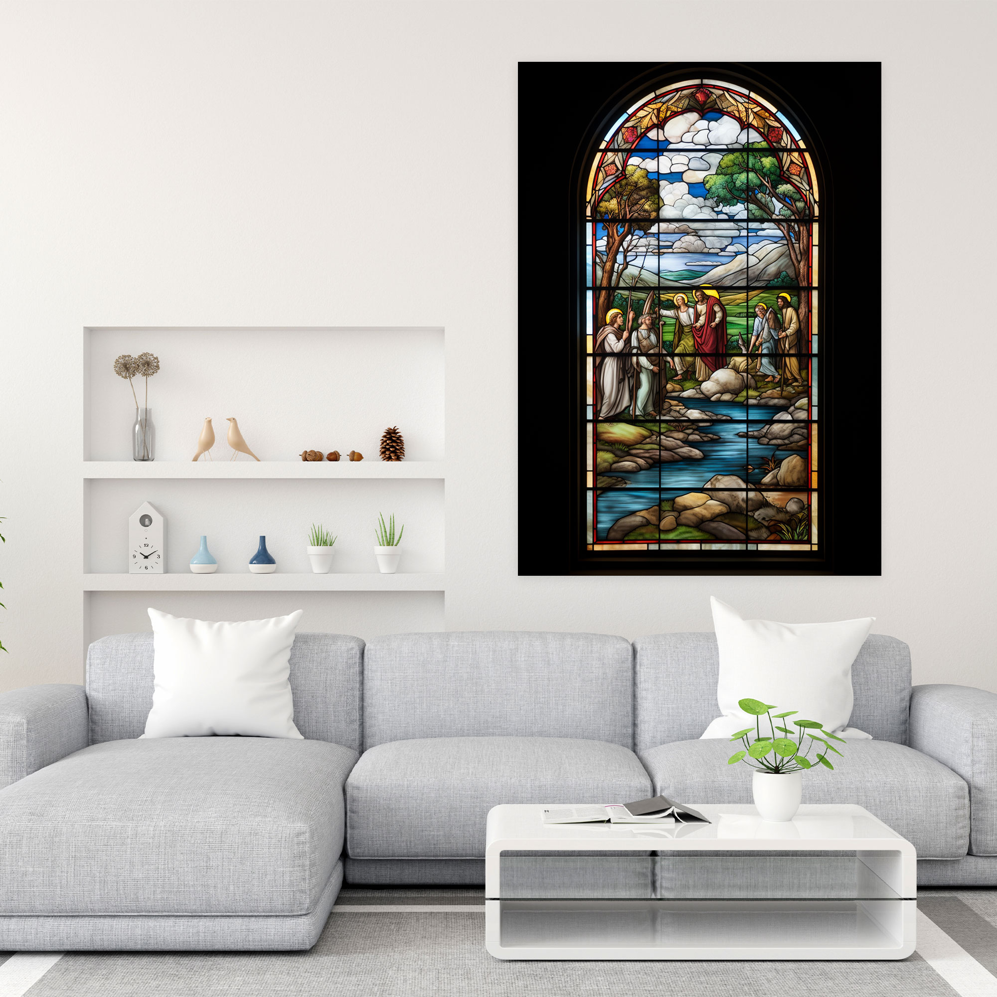 Church Wall Decoration - Church, Biblical Scenes, Wall Decoration, Stained Glass Window