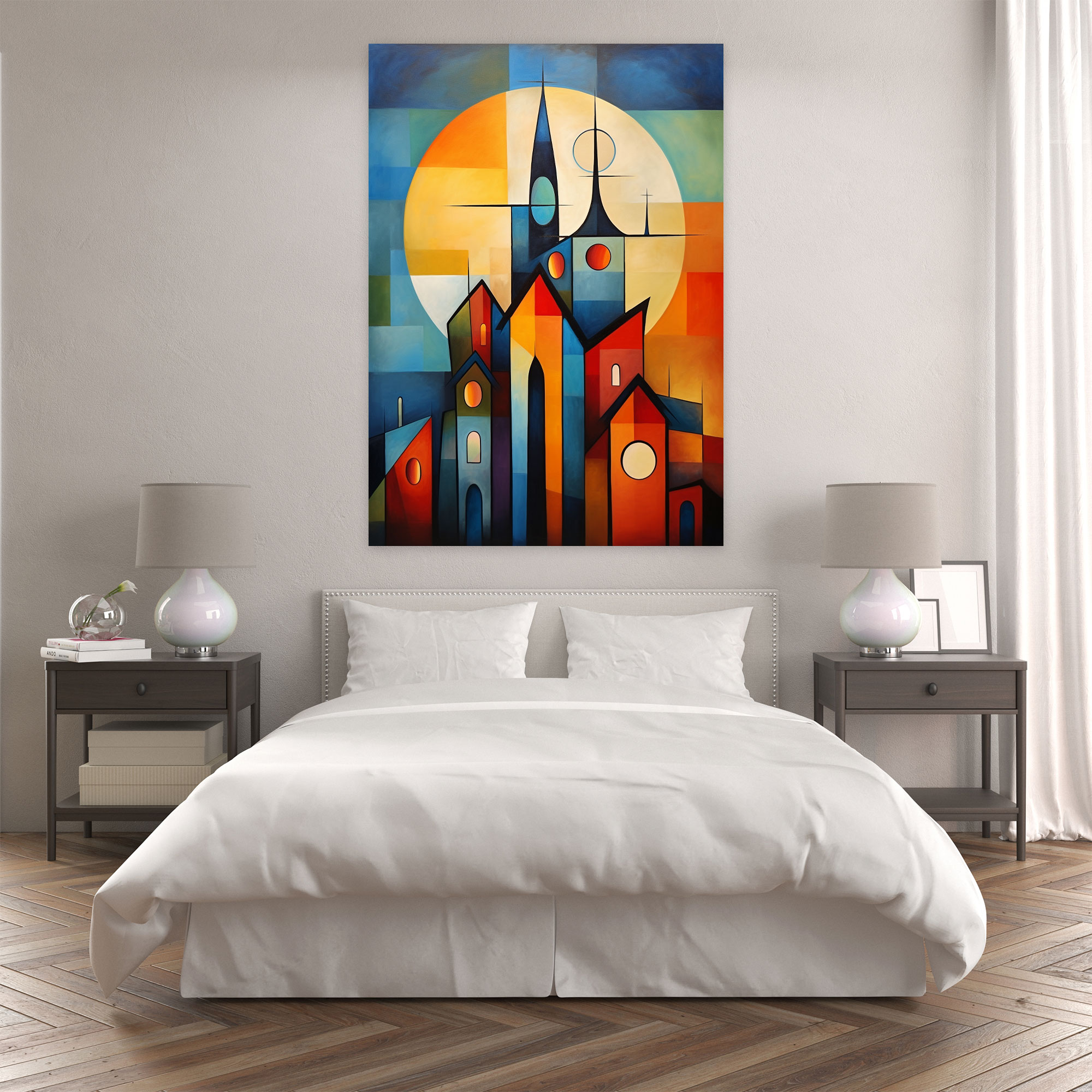 Church Canvas Print - Church, Bold Shapes, Church, Canvas Wall Art