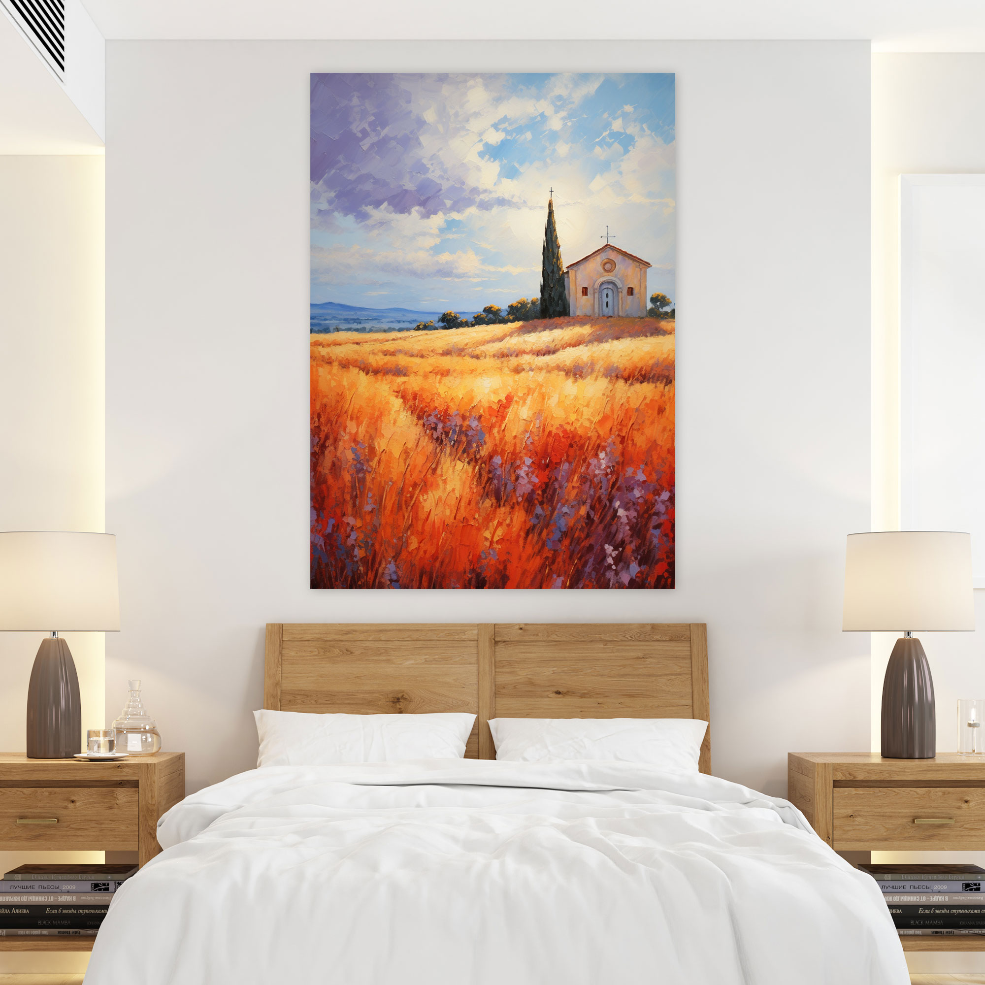 Countryside Church Canvas Print - Church, Wall Decoration, Canvas Print, Home Decoration