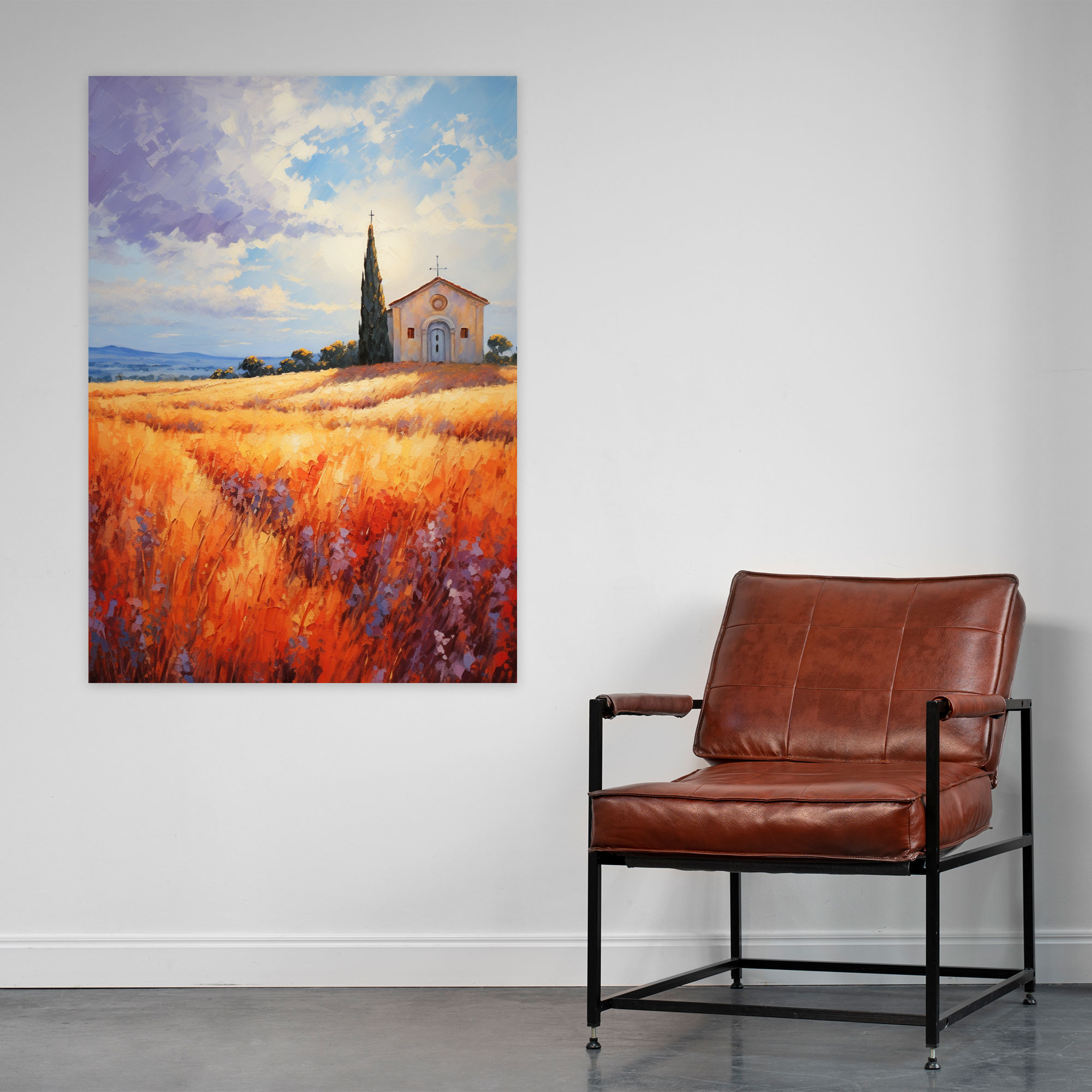 Countryside Church Canvas Print - Church, Wall Decoration, Canvas Print, Home Decoration