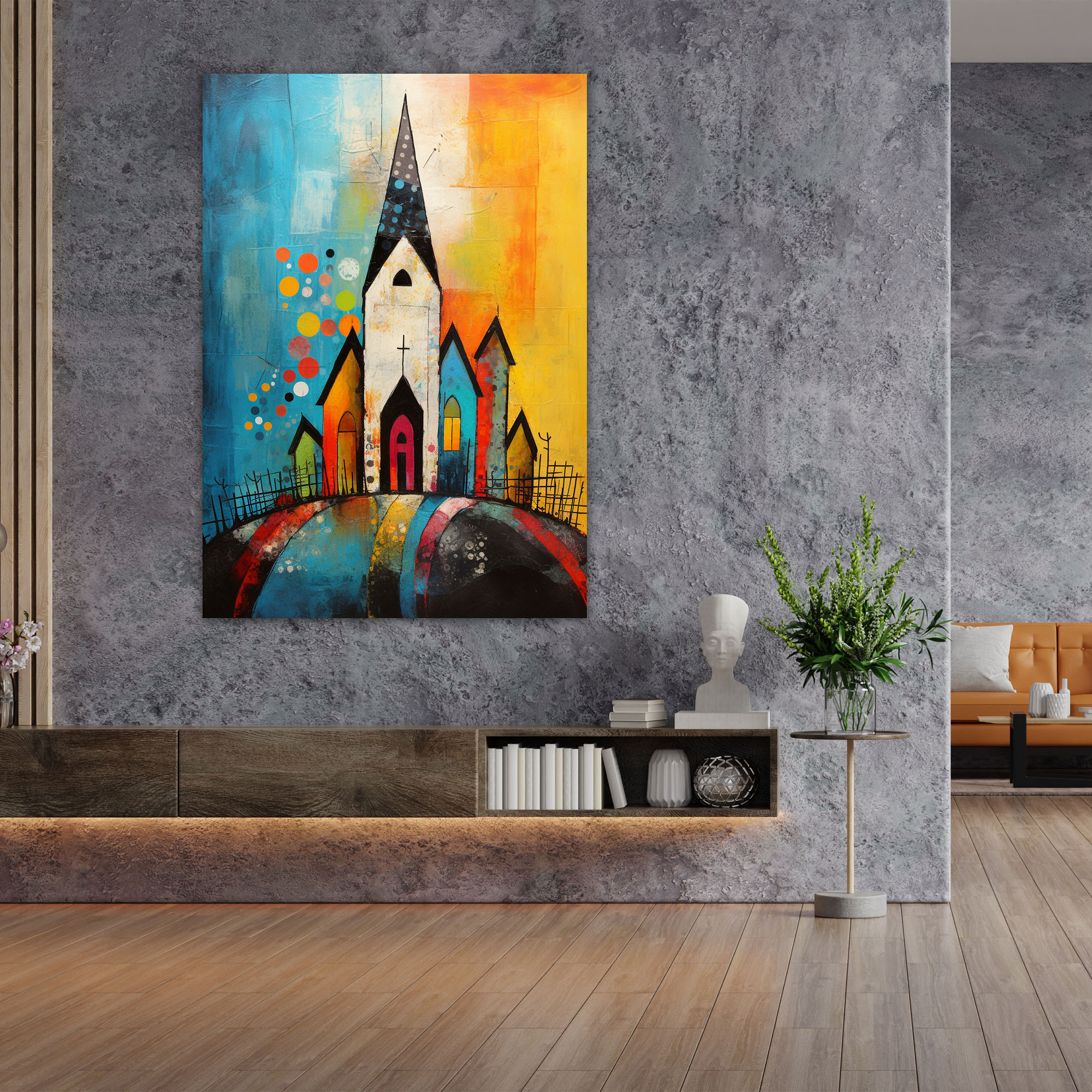 Abstract Church Canvas Print - Church, Canvas Print, Home Decoration, Canvas