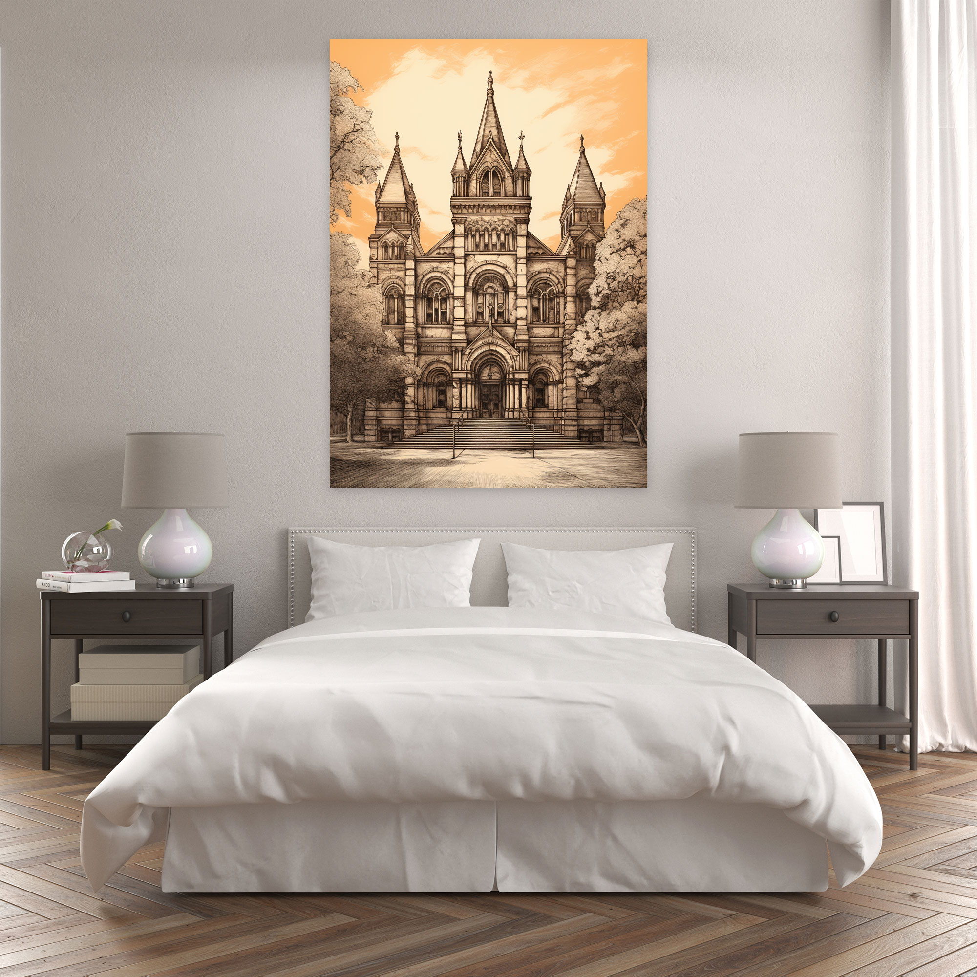 Historic Church Canvas Print - Church, Canvas, Home Decoration, Historic