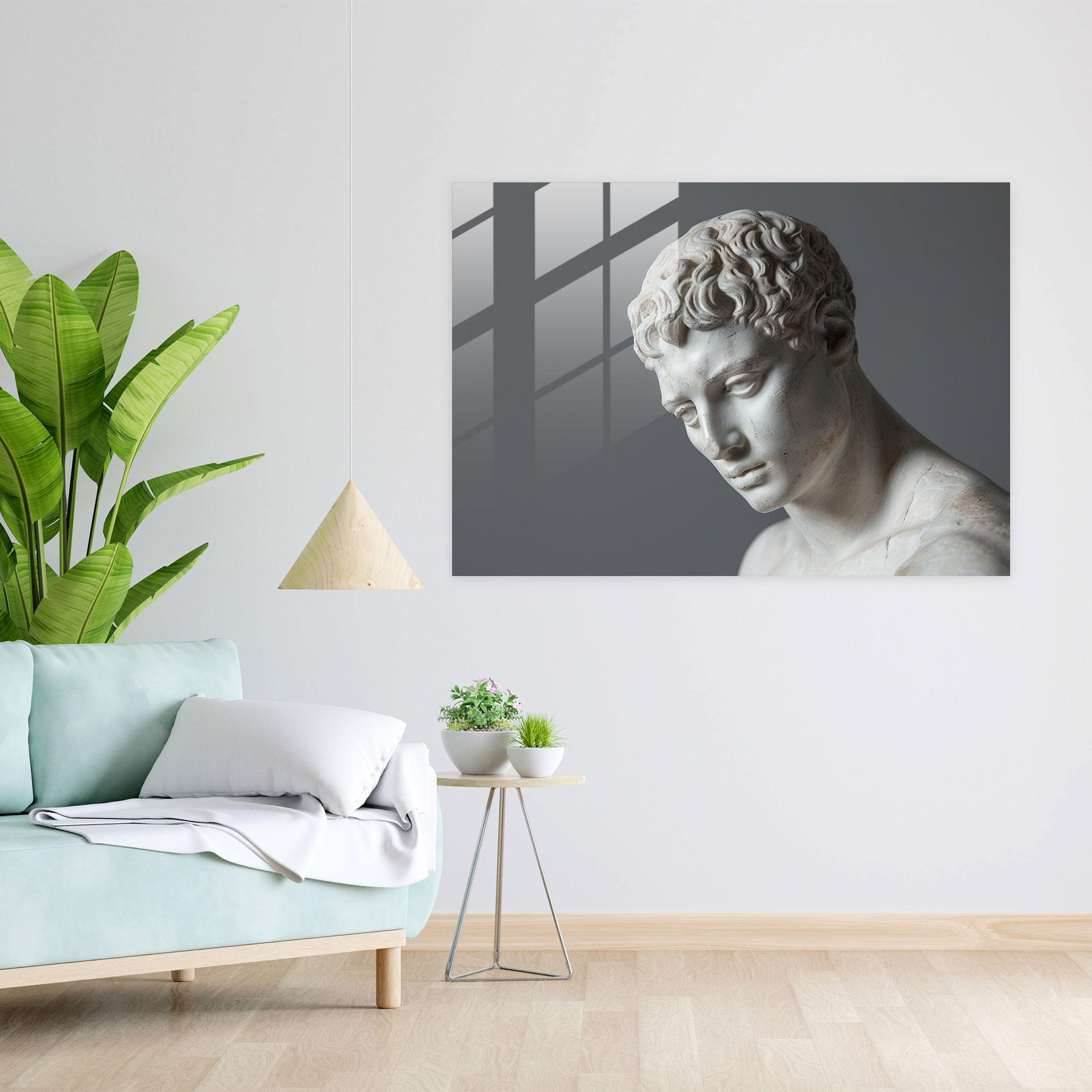 Klasik Ev Dekorasyonu - Yunan Atlet - Kanvas Tablo Cam Tablo Modern Sanat