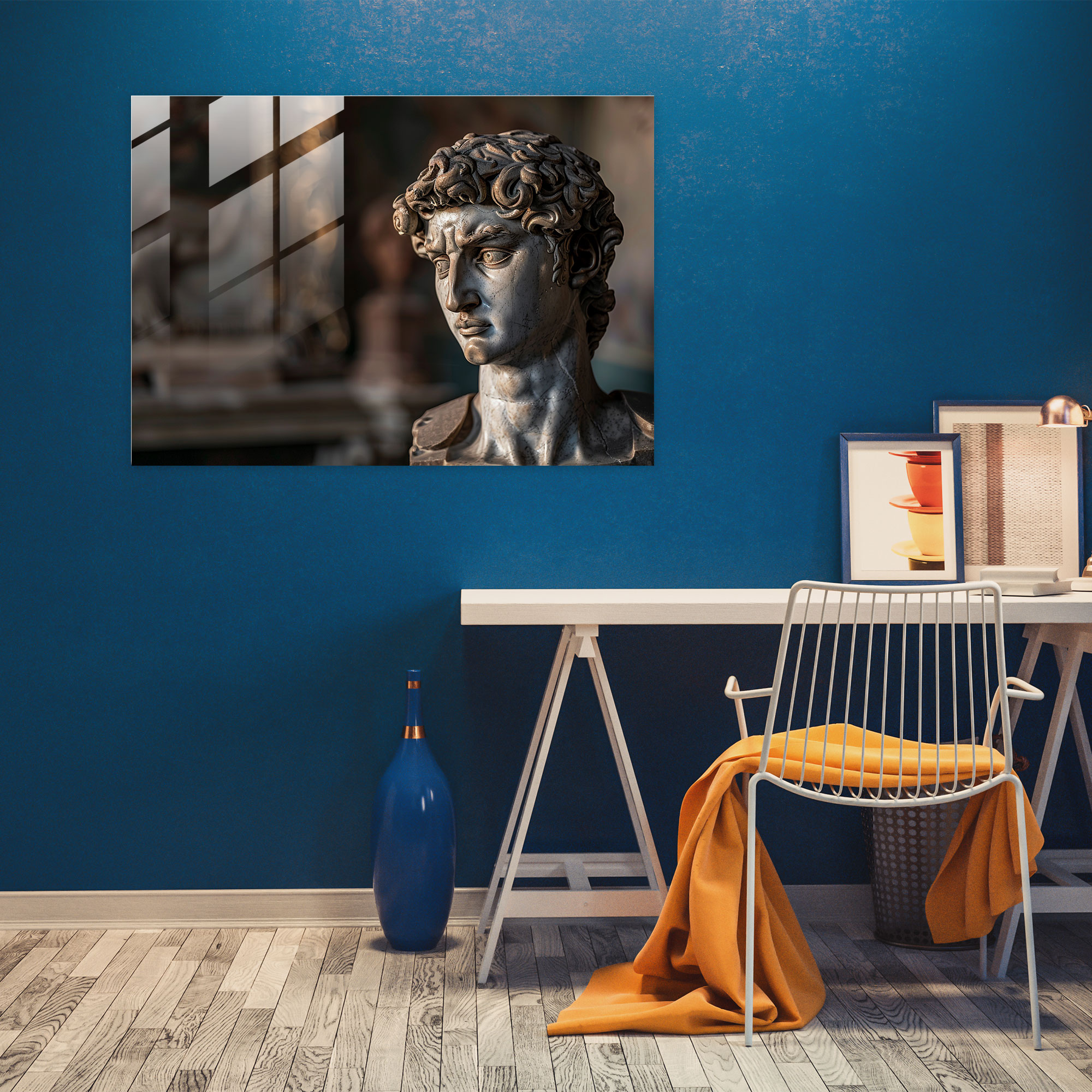 Klasikçilik Modern Sanat David Michelangelo - Ev Dekorasyonu Cam Tablo Sanatı