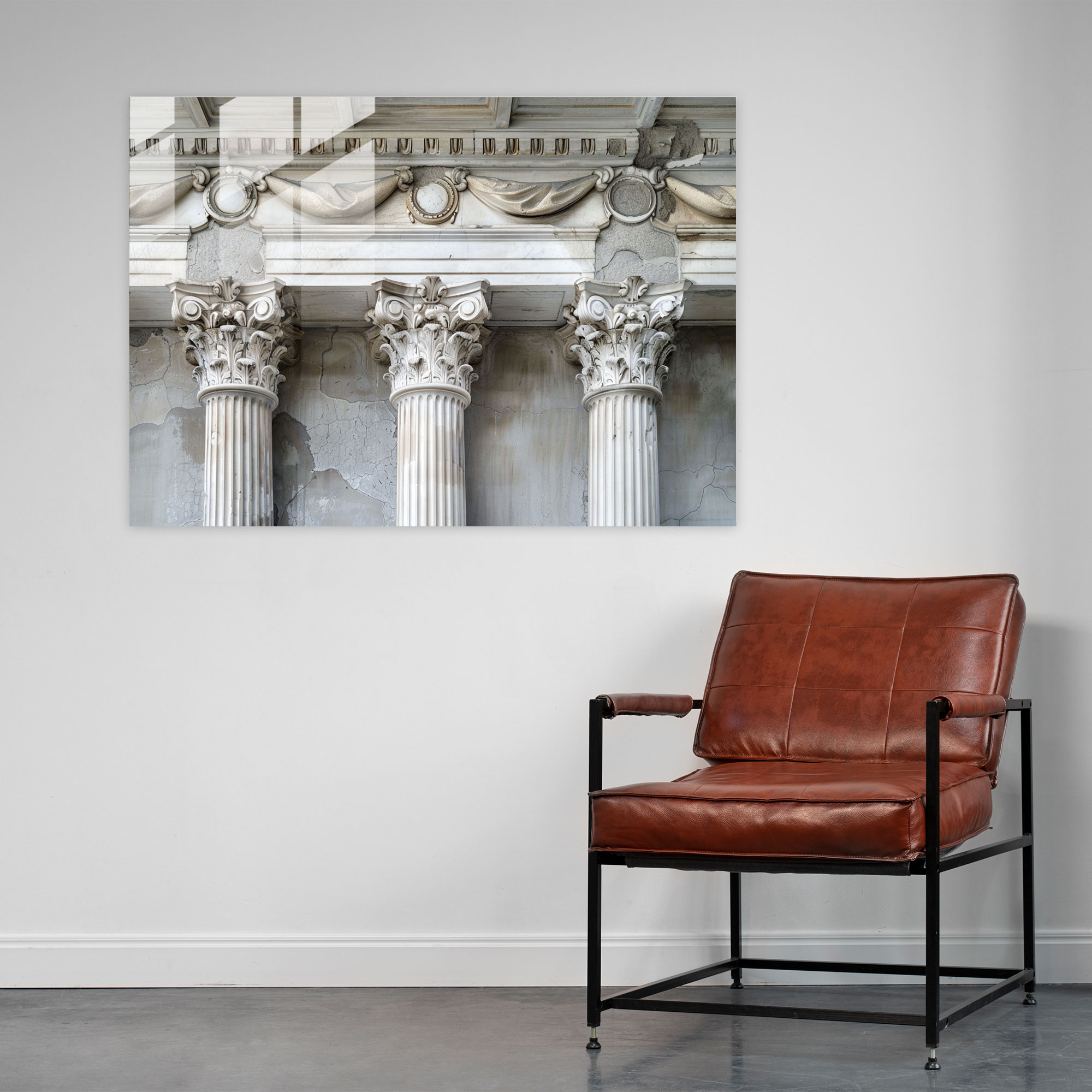 Klasik Ev Dekorasyonu: Roma Mimarisi - Klasik Modern Sanat Duvar Dekorasyonu Cam Sanatı