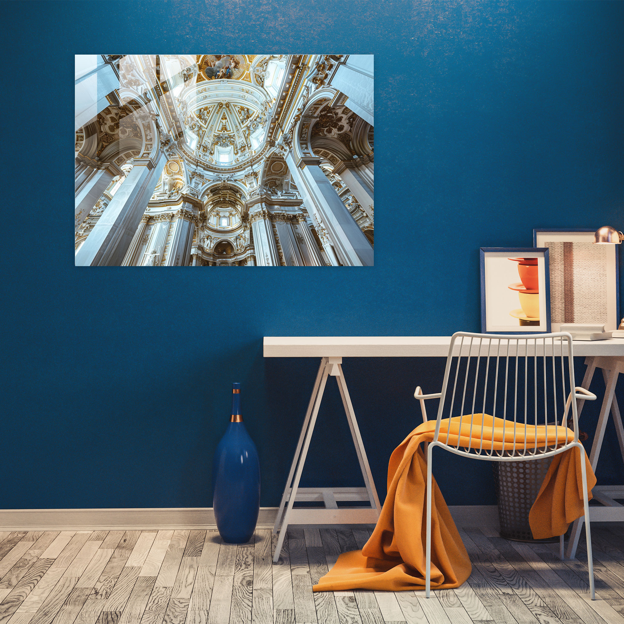 Klasik Cam Sanatı - Cam Tablo Sanatsal Dekor Klasik Sanat