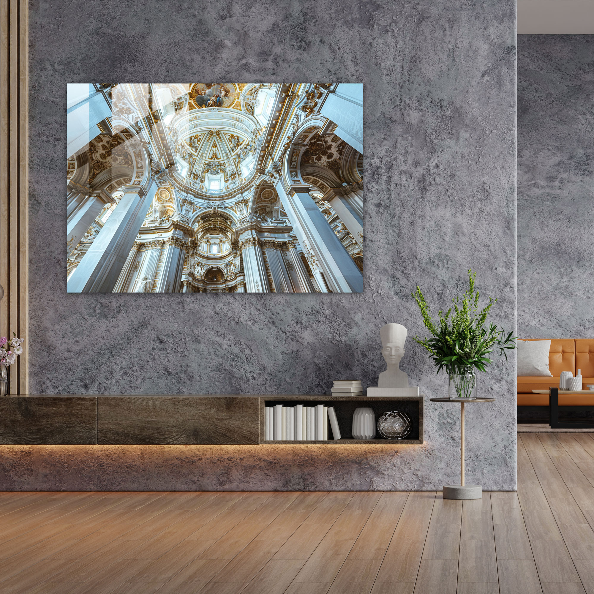 Klasik Cam Sanatı - Cam Tablo Sanatsal Dekor Klasik Sanat