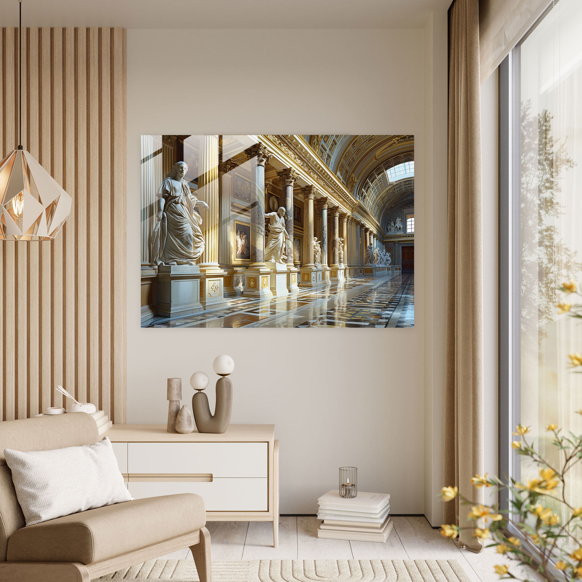 Klasik Cam Duvar Sanatı - Modern Sanat Duvar Dekorasyonu