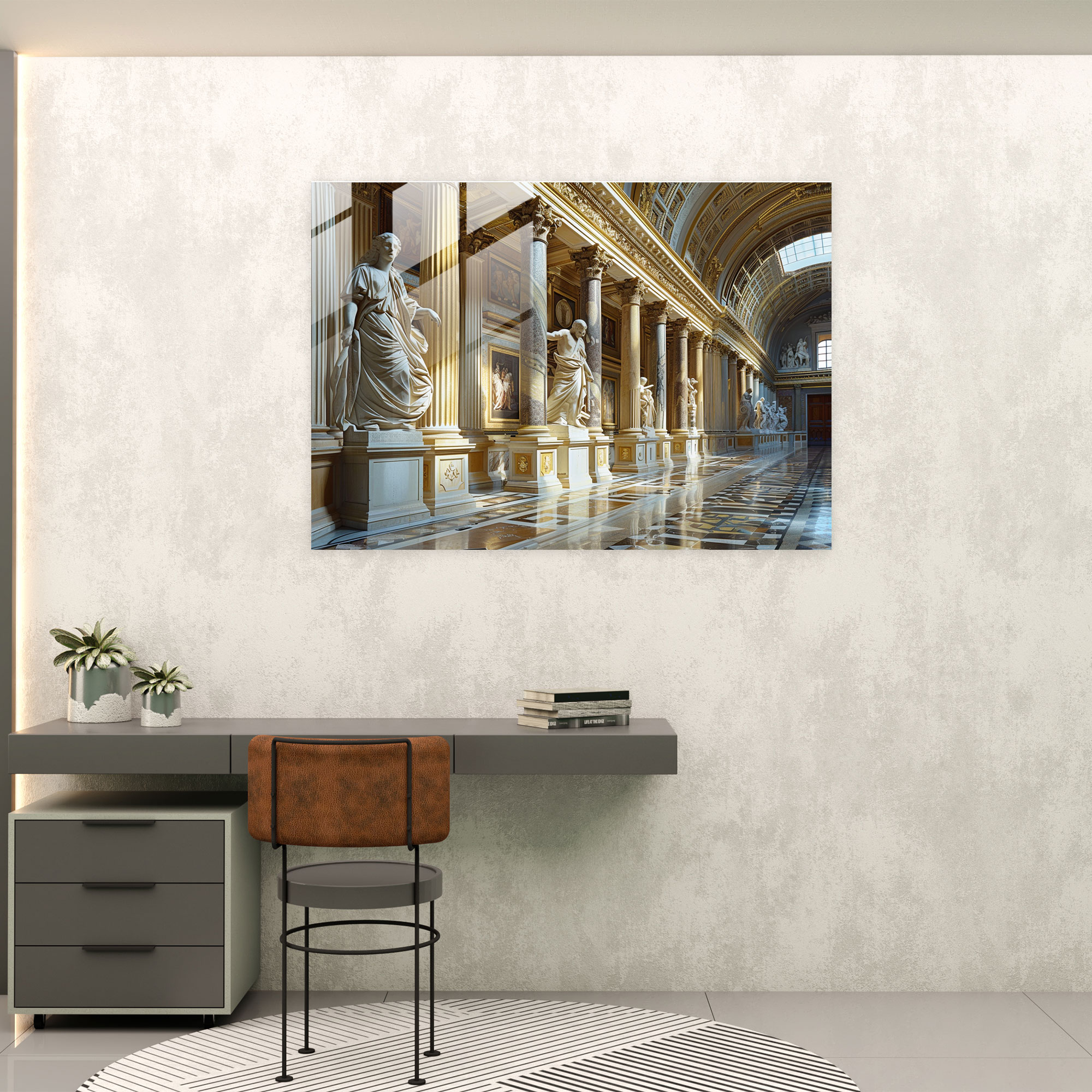 Klasik Cam Duvar Sanatı - Modern Sanat Duvar Dekorasyonu
