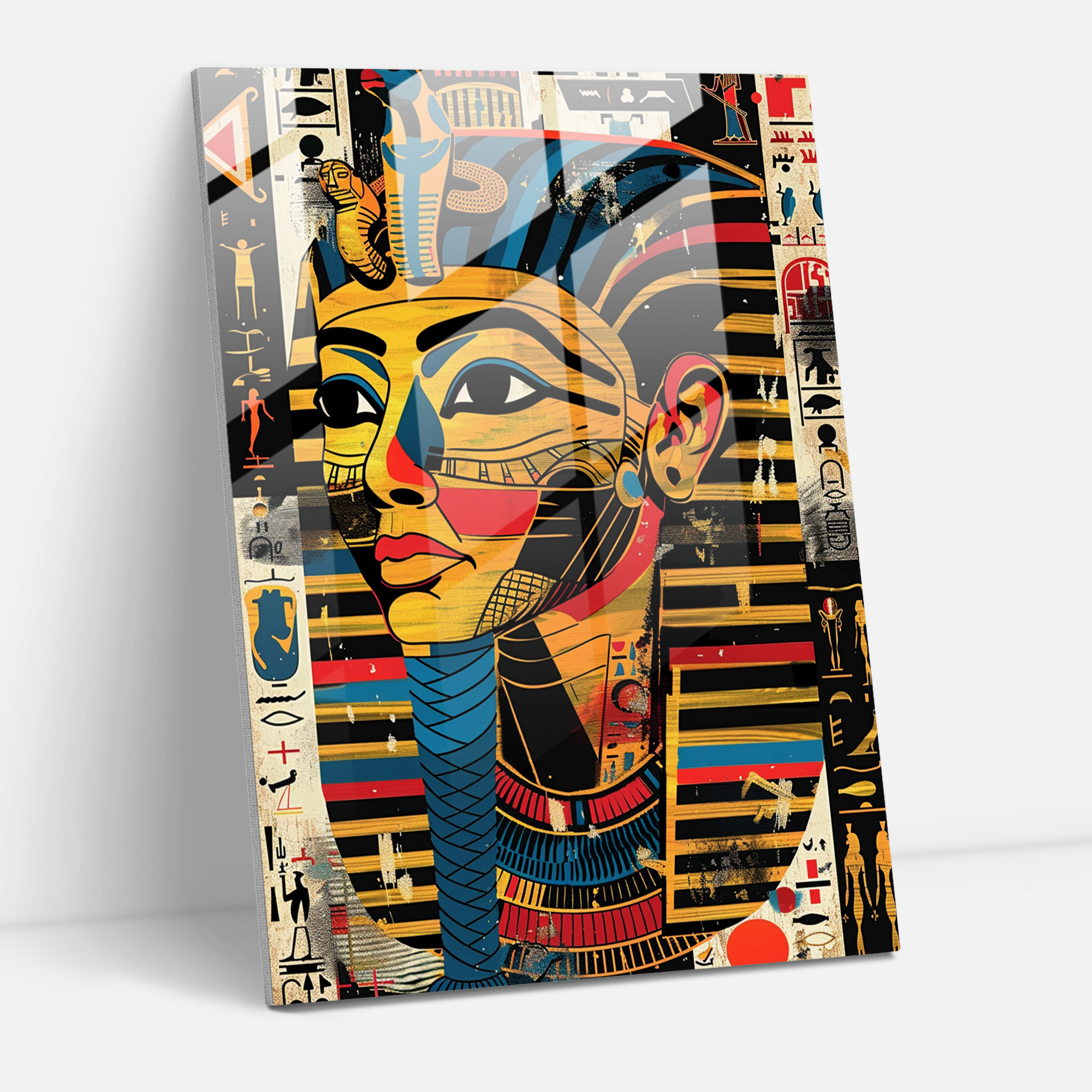 Pop Art Cam Tablo - Klasik+Popart Modern Sanat Klasikle Pop Art'ı Birleştirin Cam Sanatı