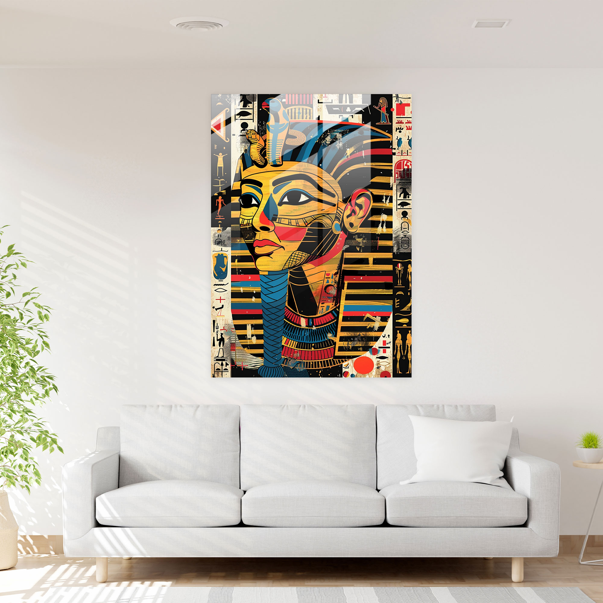 Pop Art Cam Tablo - Klasik+Popart Modern Sanat Klasikle Pop Art'ı Birleştirin Cam Sanatı