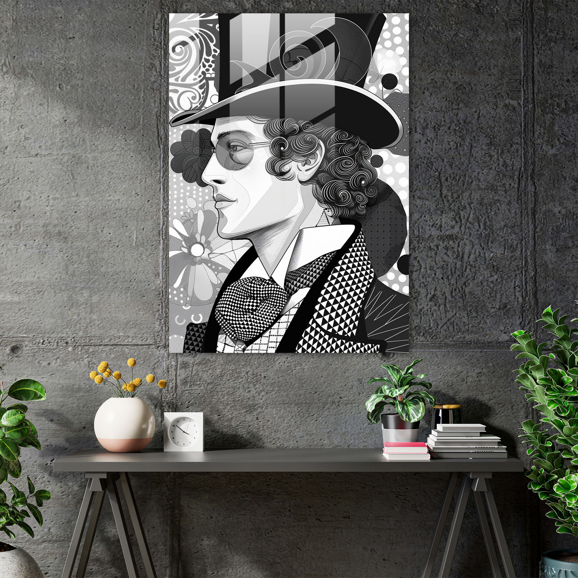 Victorian Gentleman Glass Wall Art - Classicism+Popart, Glass Wall Art, Modern Art, Combine Classicism With Pop Art