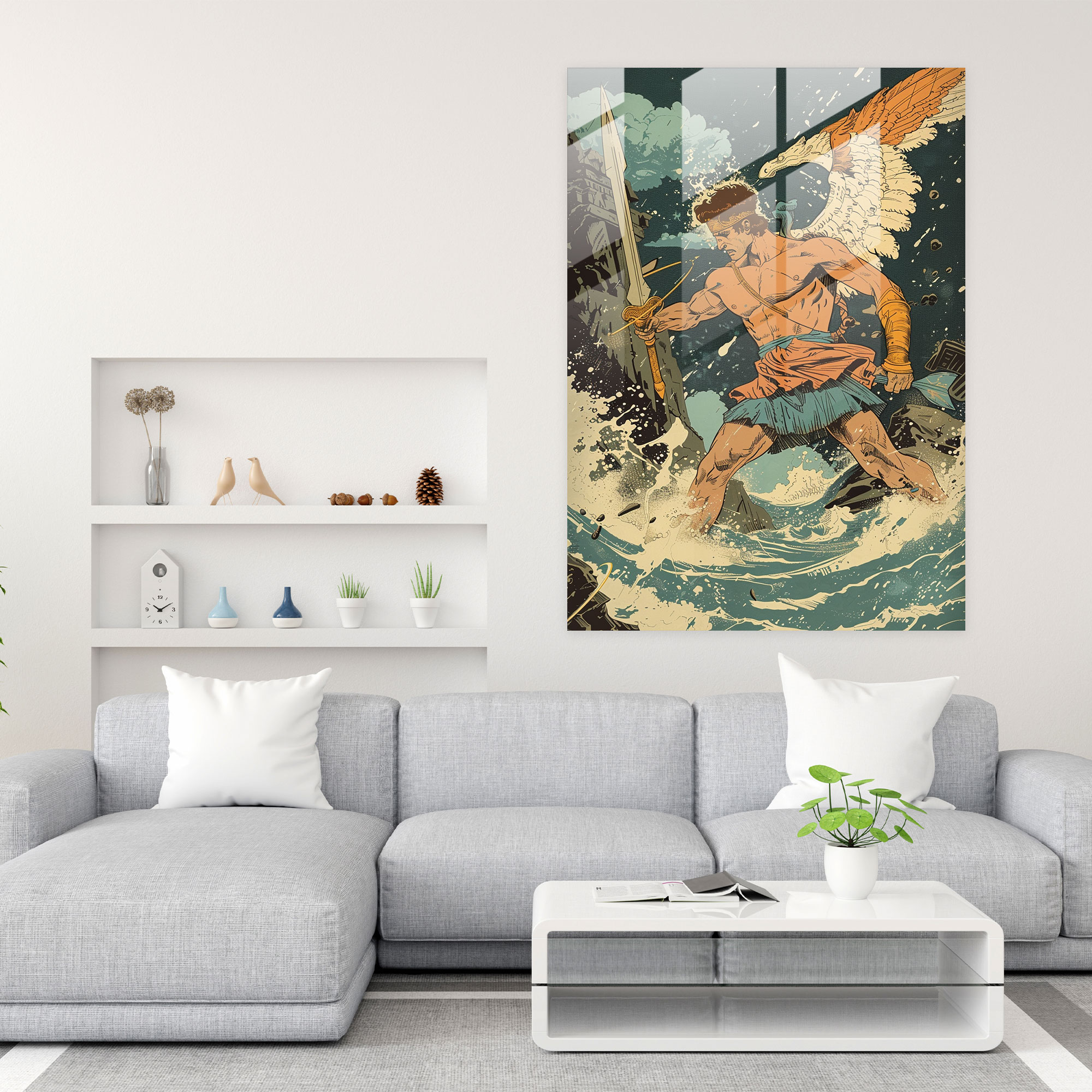 Classic Pop Art Glass Wall Art - Classicism+Popart, Glass Print, Modern Art, Glass Wall Art