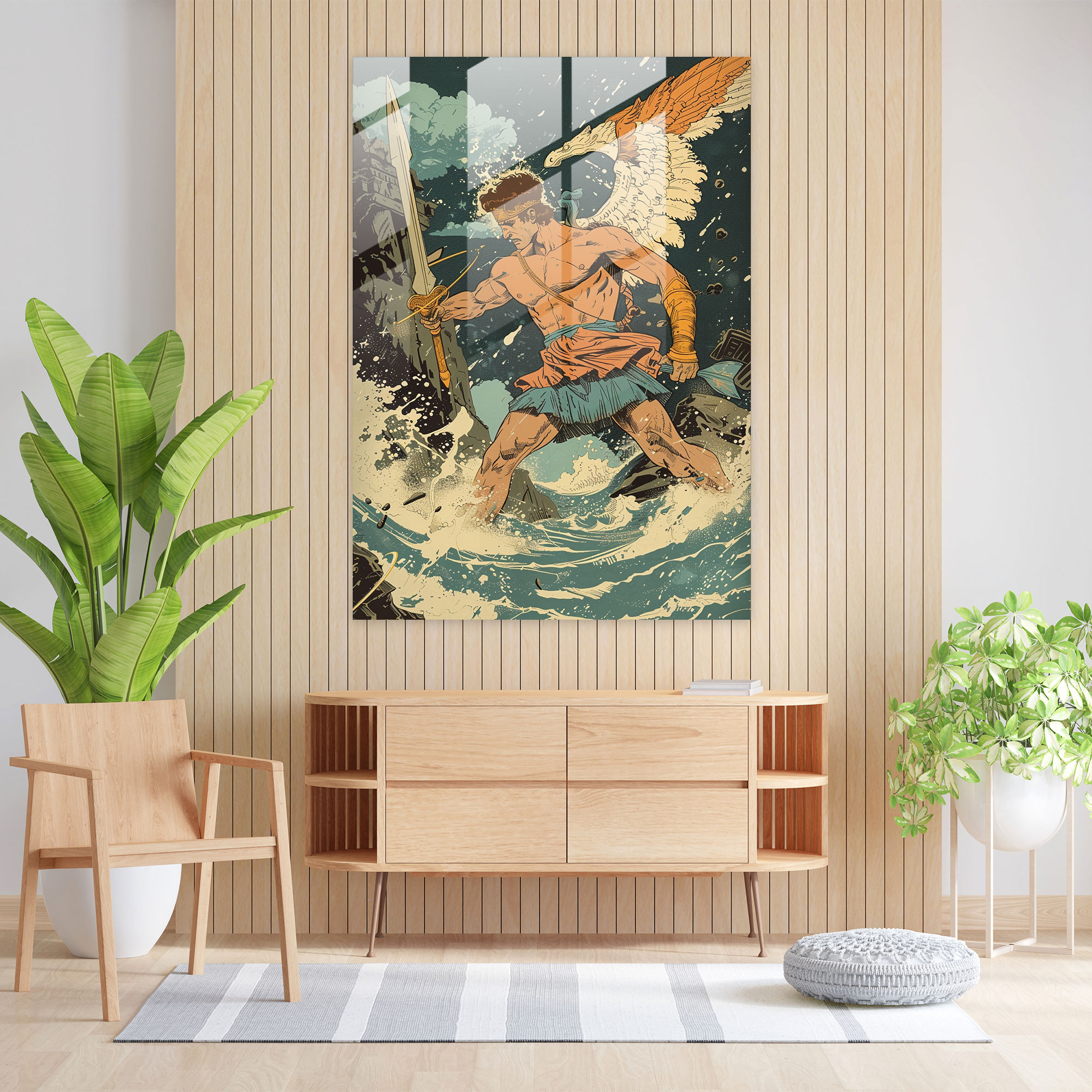 Classic Pop Art Glass Wall Art - Classicism+Popart, Glass Print, Modern Art, Glass Wall Art