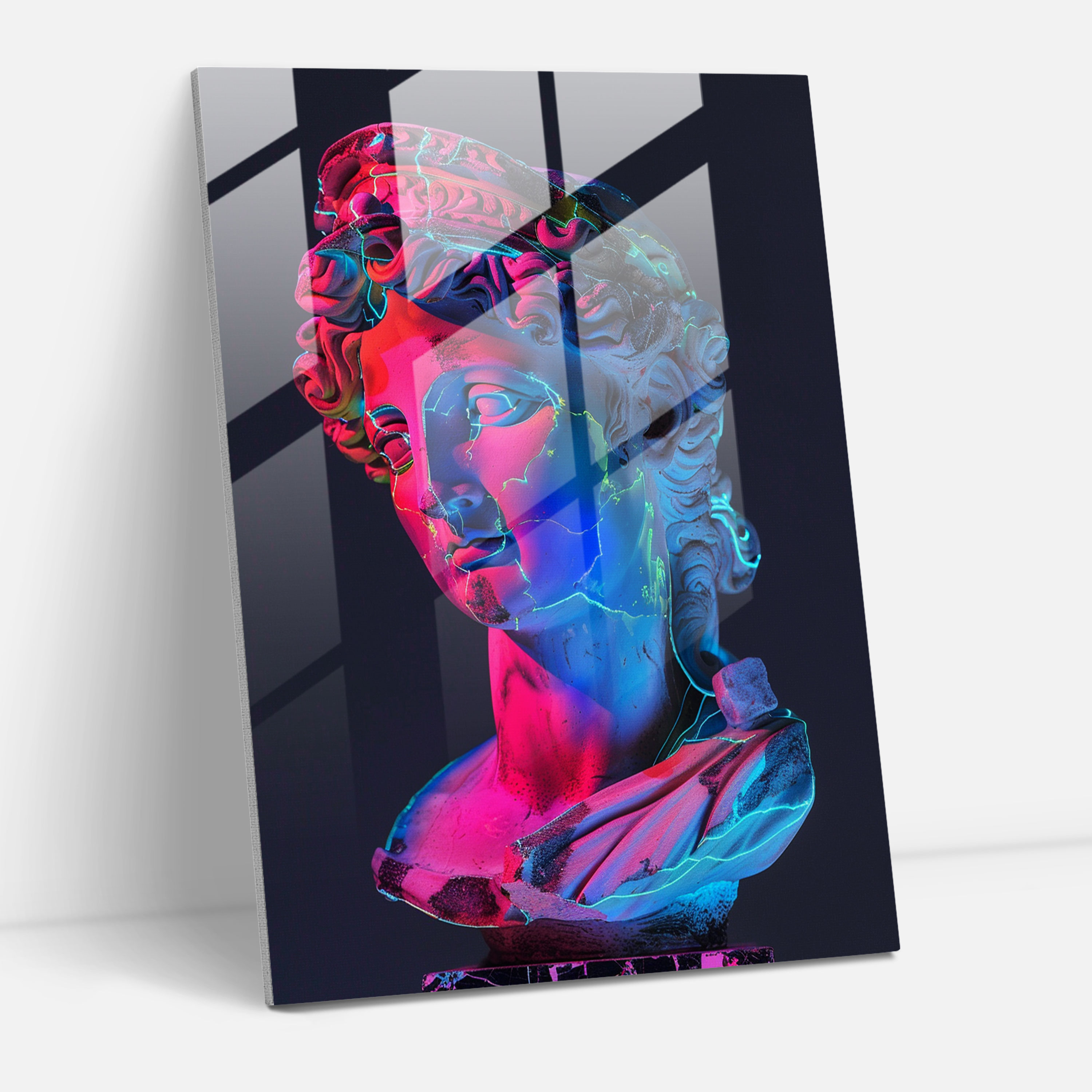 Classicism And Pop Art Home Decoration - Classicism+Popart, Modern Art, Glass Wall Art, Glass Art