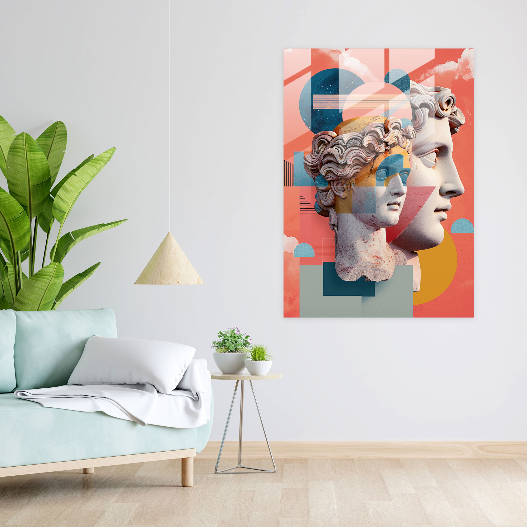 Klasik Pop Sanat Cam Duvar Sanatı - Klasik+Pop Sanat Duvar Dekorasyonu Cam Duvar Sanatı Cam Sanat