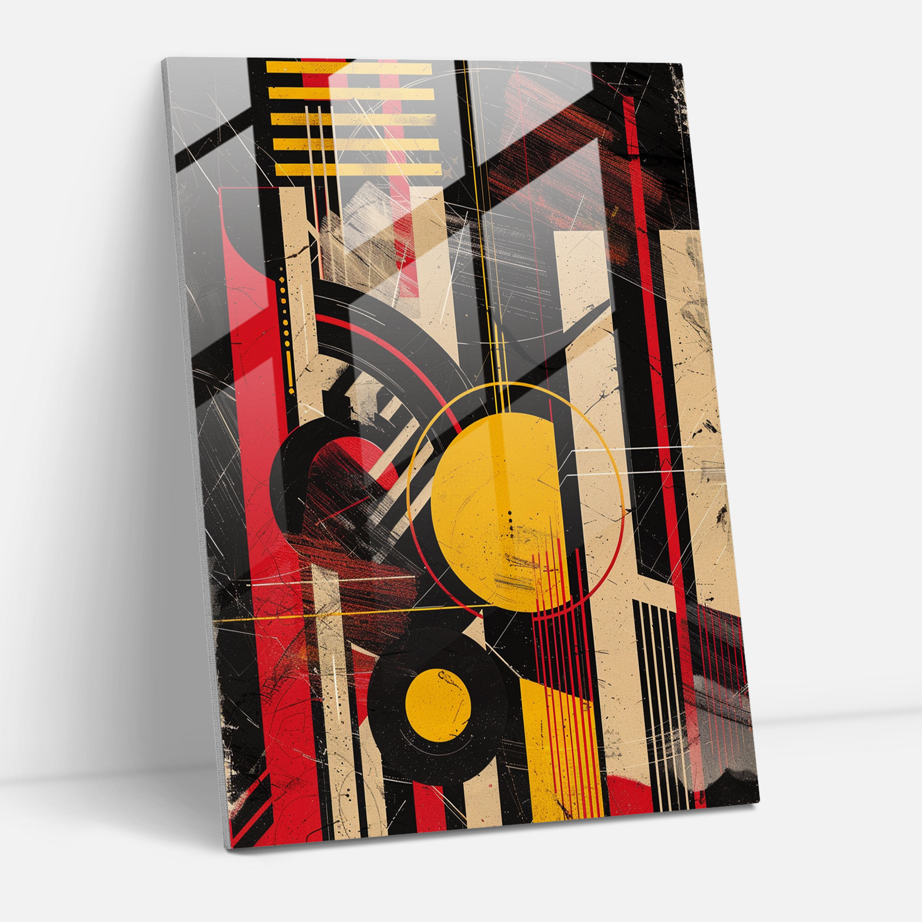Art Deco Pop Art Glass Wall Art - Classicism+Popart, Modern Art, Home Decoration, Glass Wall Art