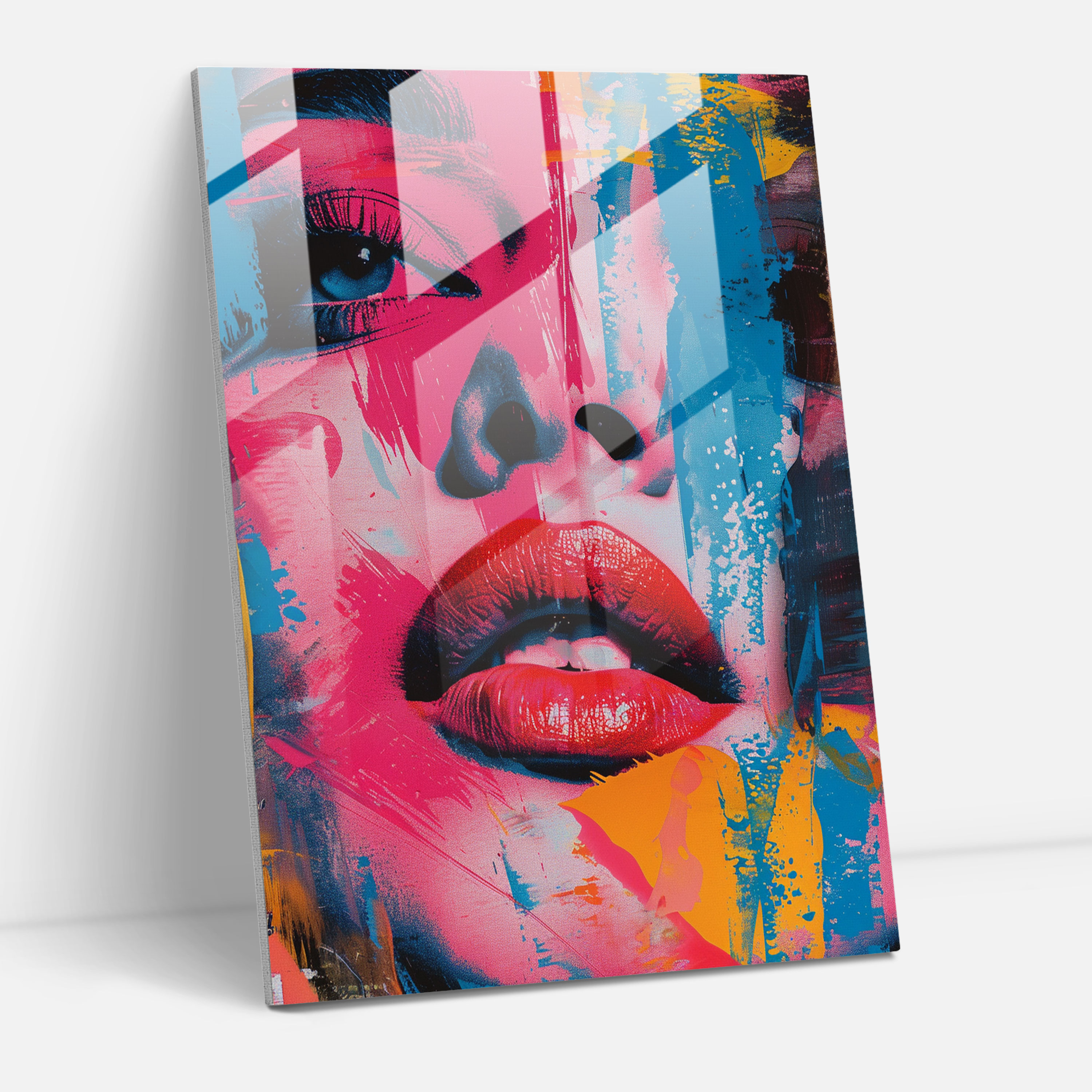 Empresyonist Pop Sanatı Cam Tablosu - Klasikizm+Popart Modern Sanat Cam Tablo