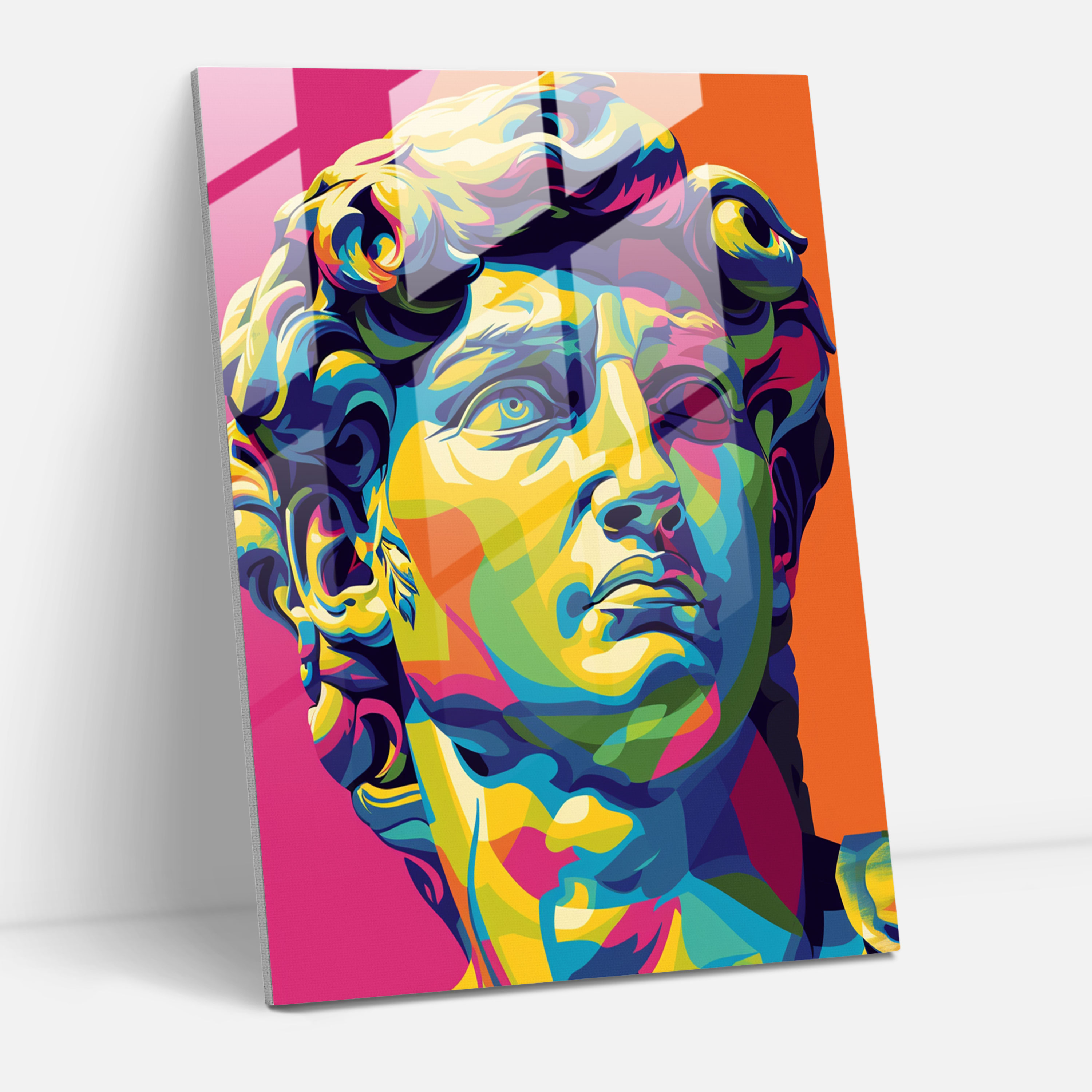 Yunan Pop Cam Sanatı - Klasik+Popart Cam Sanatı Klasizmi Pop Sanatıyla Birleştir Duvar Dekorasyonu