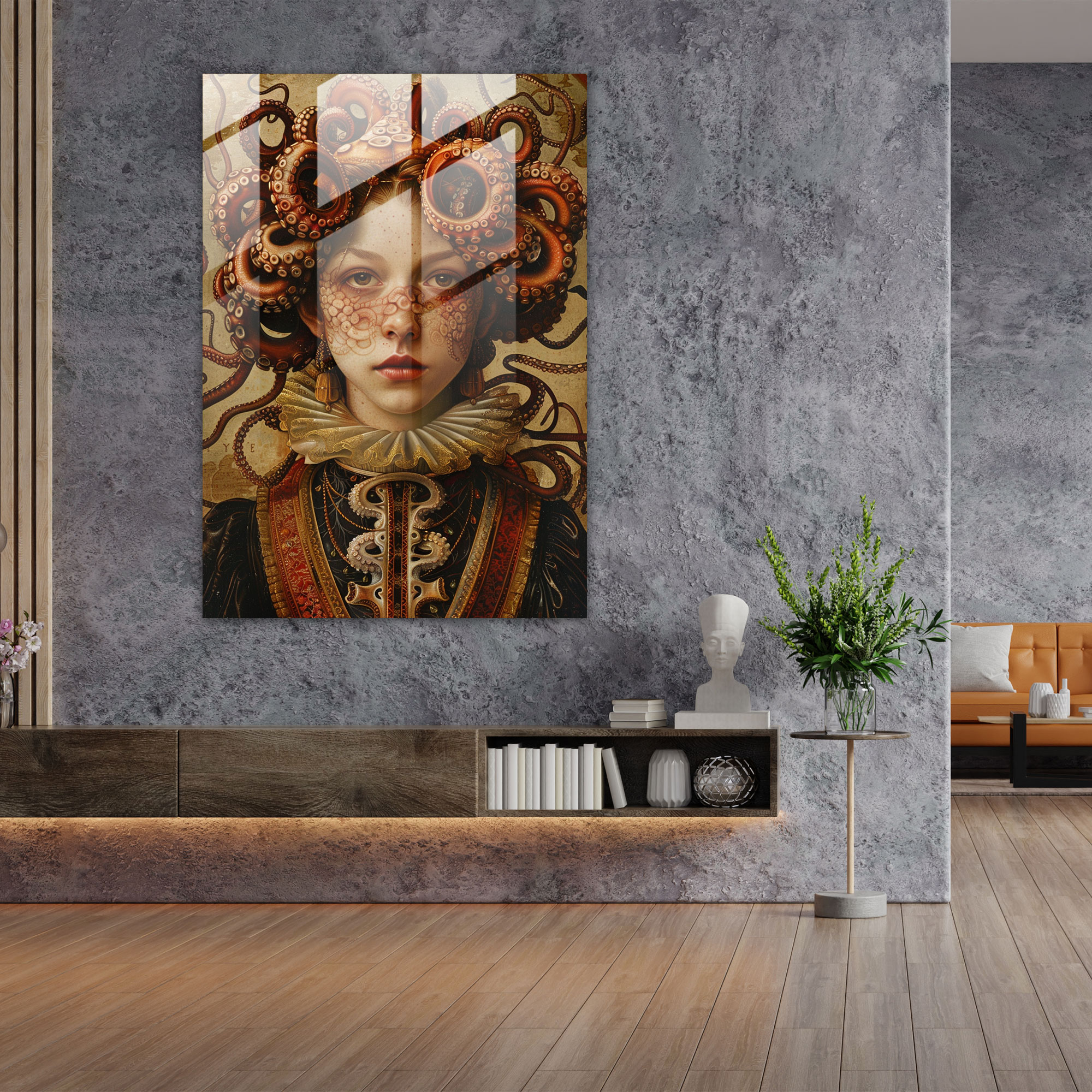 Baroque Icon Glass Wall Art - Classicism+Popart, Glass Art, Modern Art, Wall Decoration