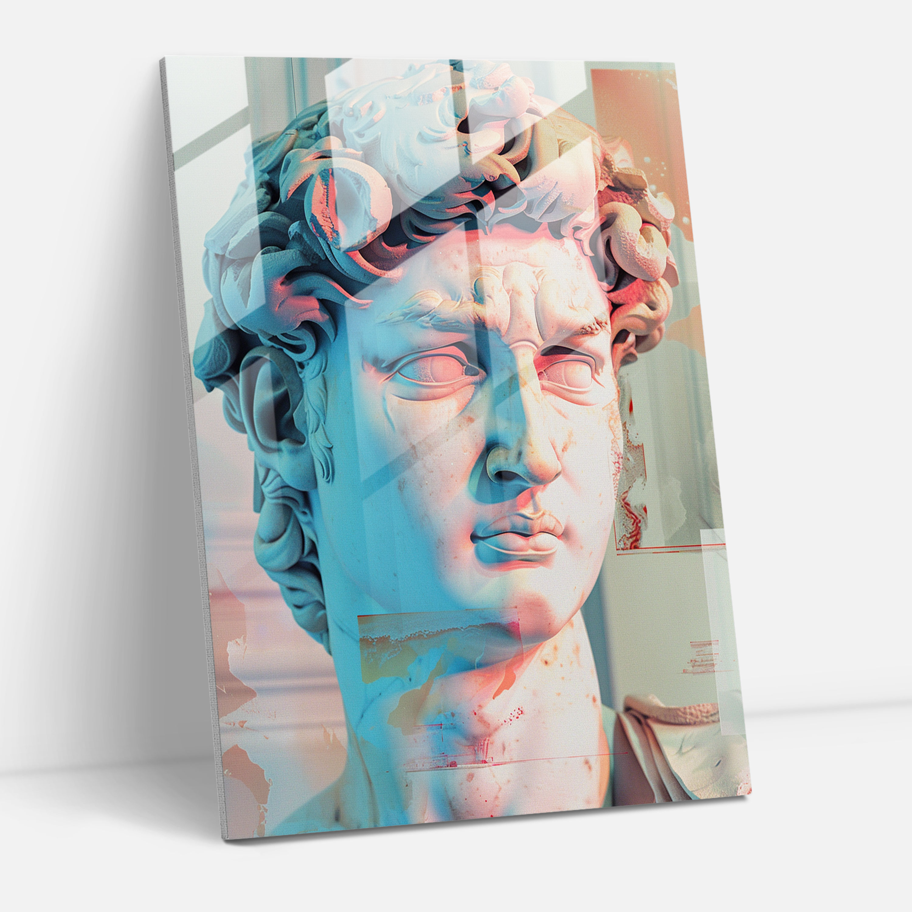 Hata Neoklasik Cam Duvar Sanatı - Klasizm+Popart Cam Sanatı Klasizmi Pop Sanatıyla Birleştirin Modern Sanat