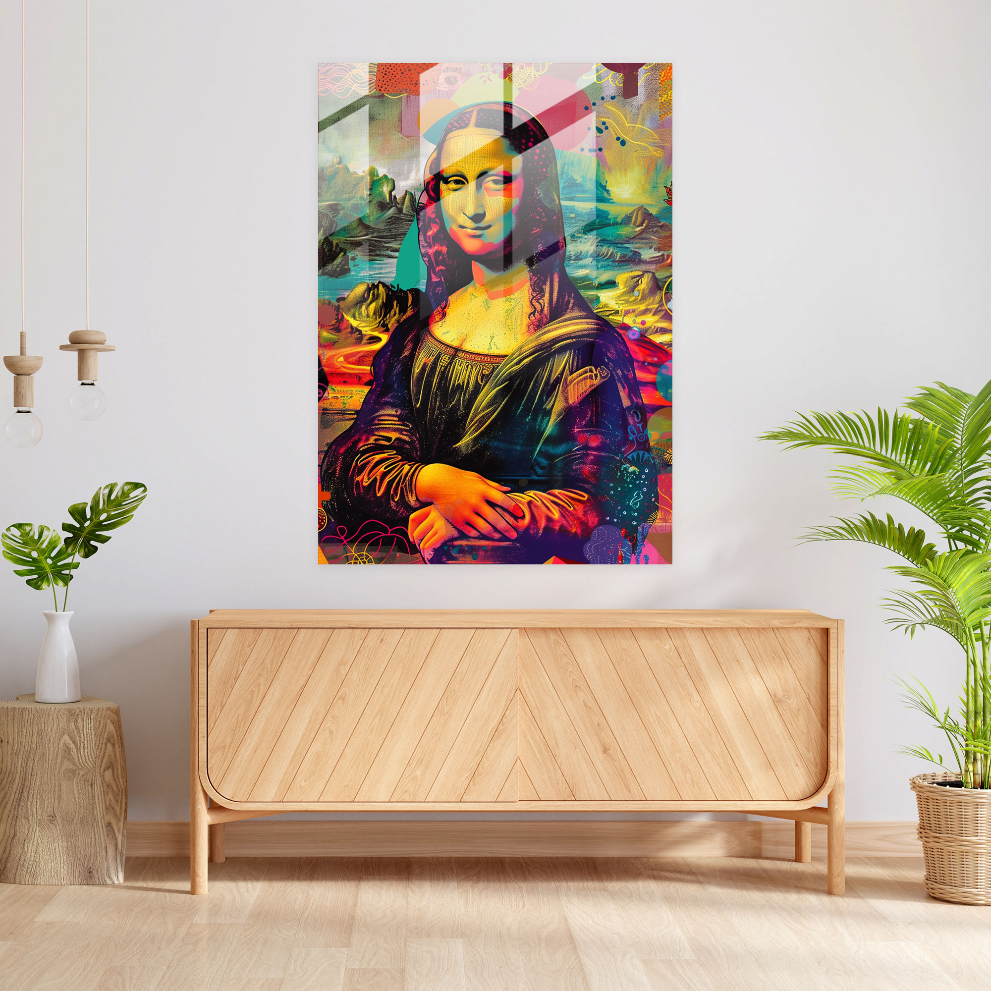 Klasikçilik ve Pop Sanat Cam Sanatı - Klasikçilik ve Popart Duvar Dekorasyonu Ev Dekorasyonu Cam Tablo